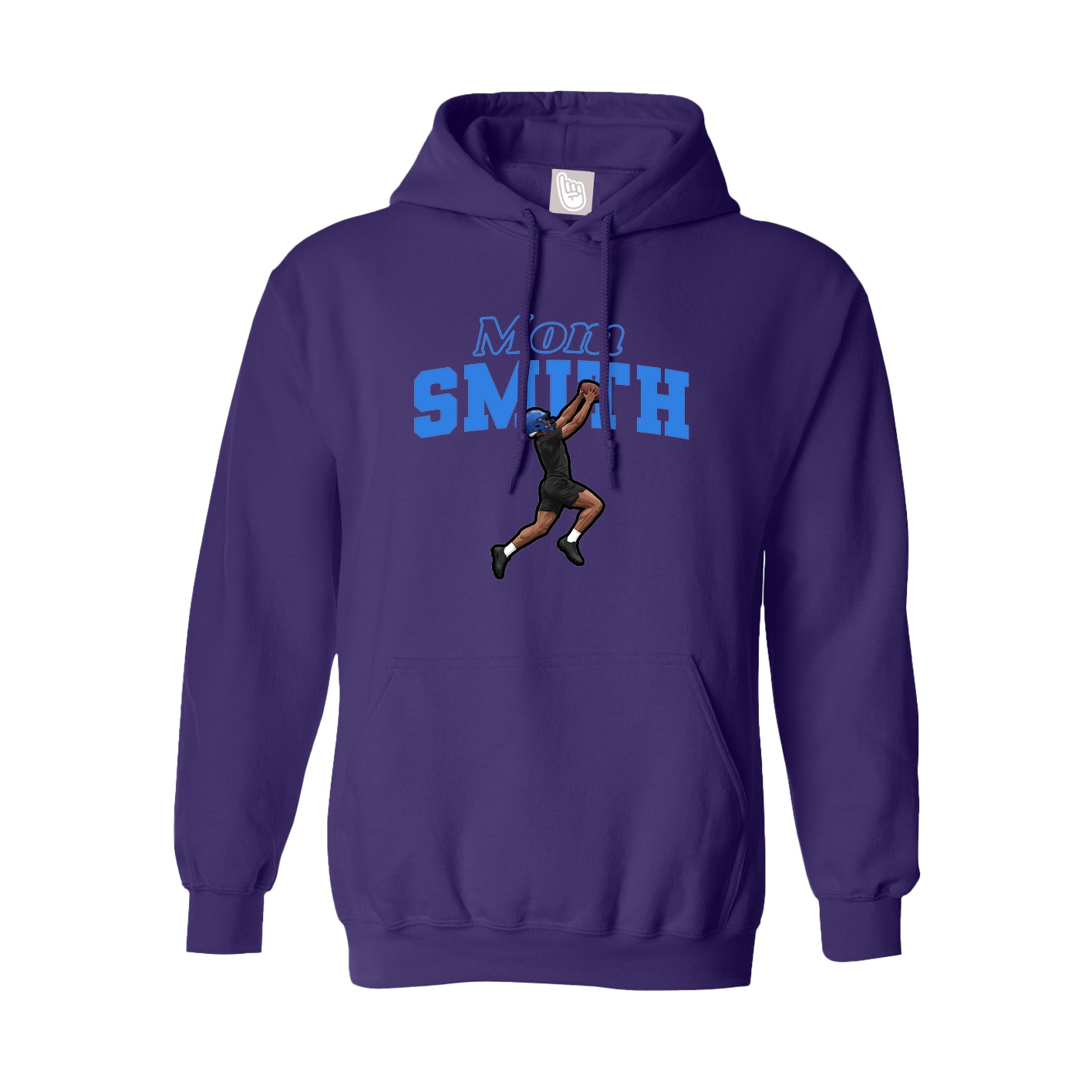 Youth Hoodie — Mothers Day Block in Purple