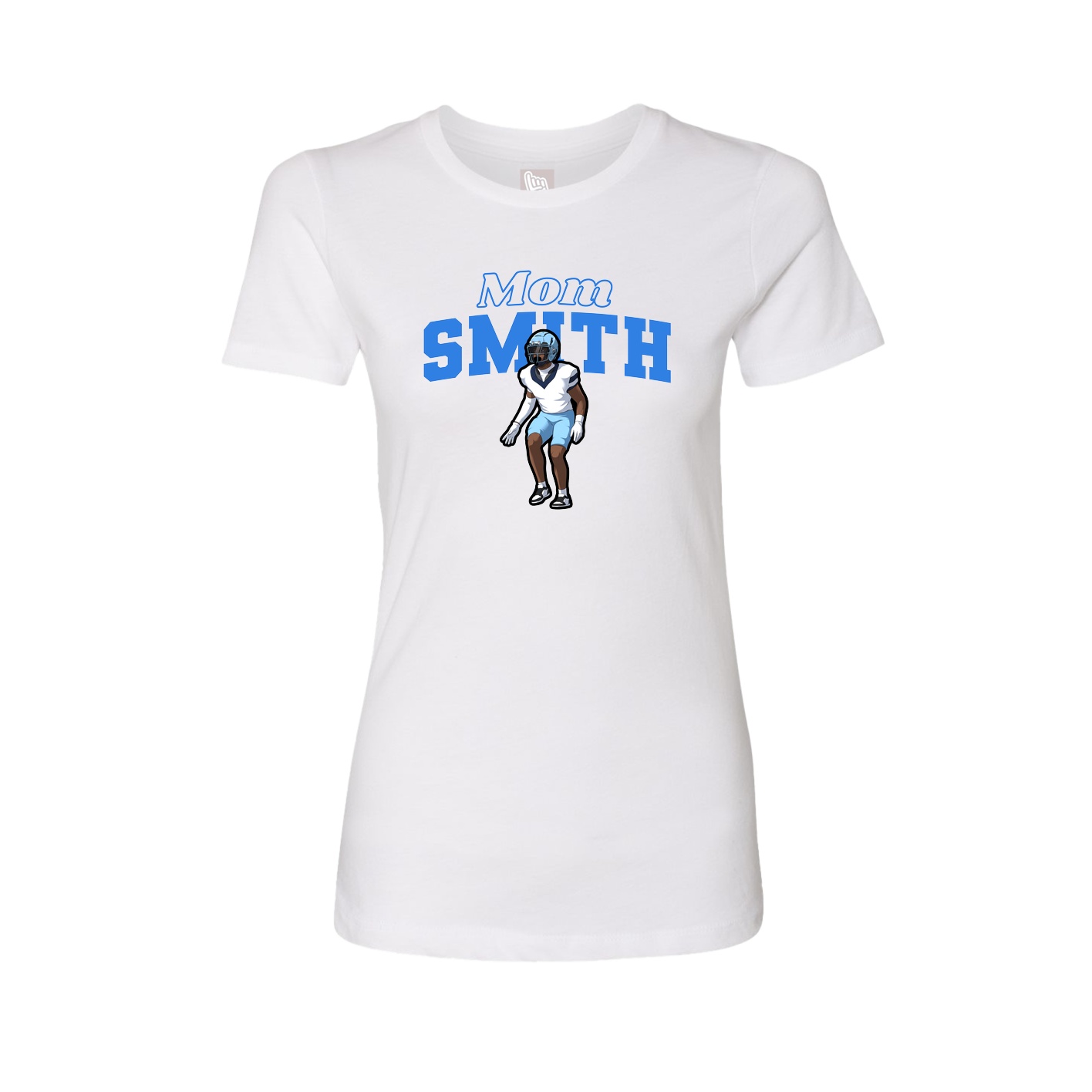 Womens Tee — Mothers Day Block in White