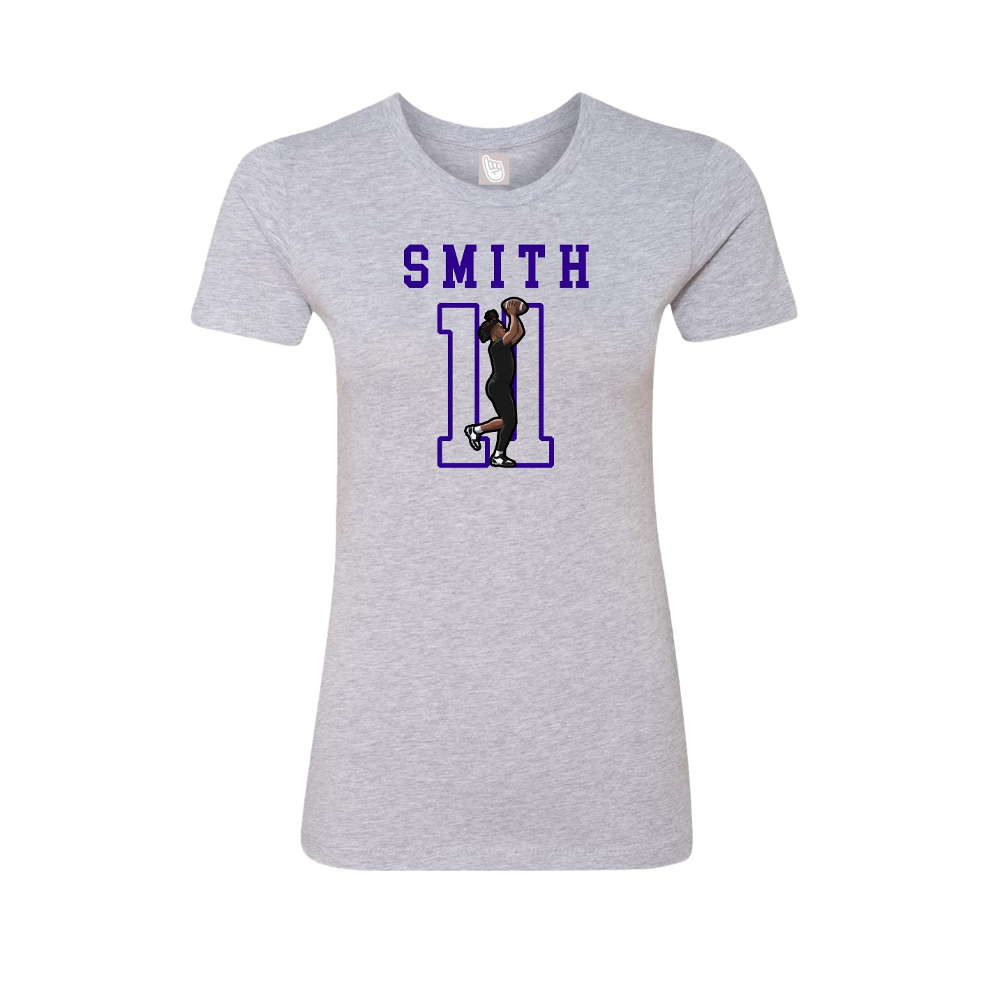 Fitted Women's Tee — Shirsey in Grey
