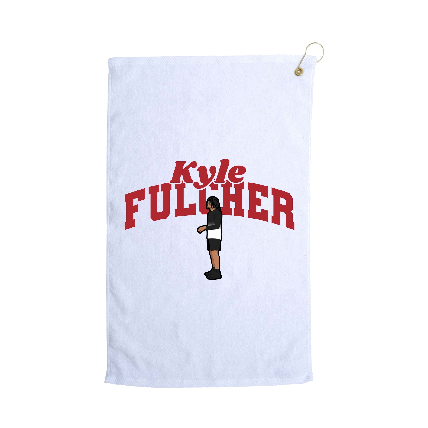 Golf Towel — Signature Arch in White