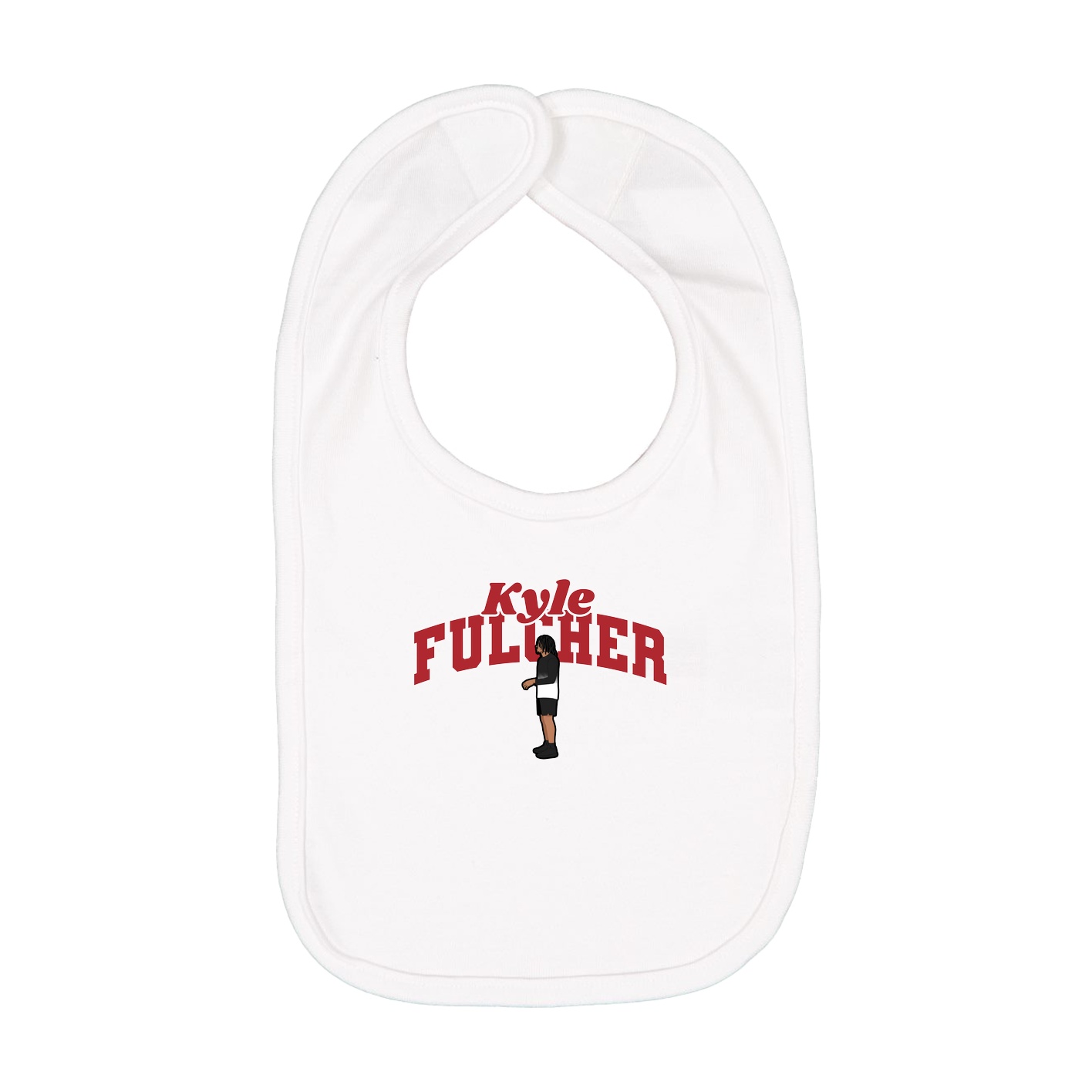 Infant Bib — Signature Arch in White