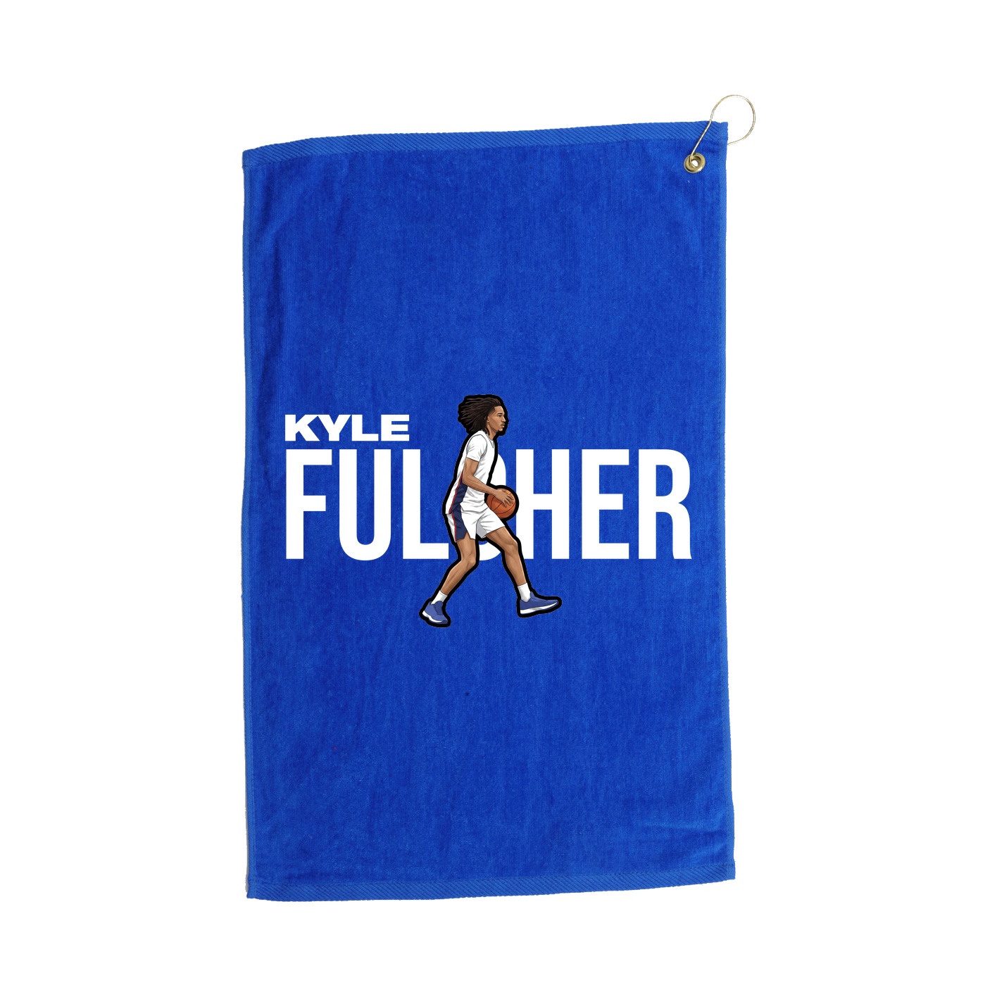 Golf Towel — Player Name in Royal