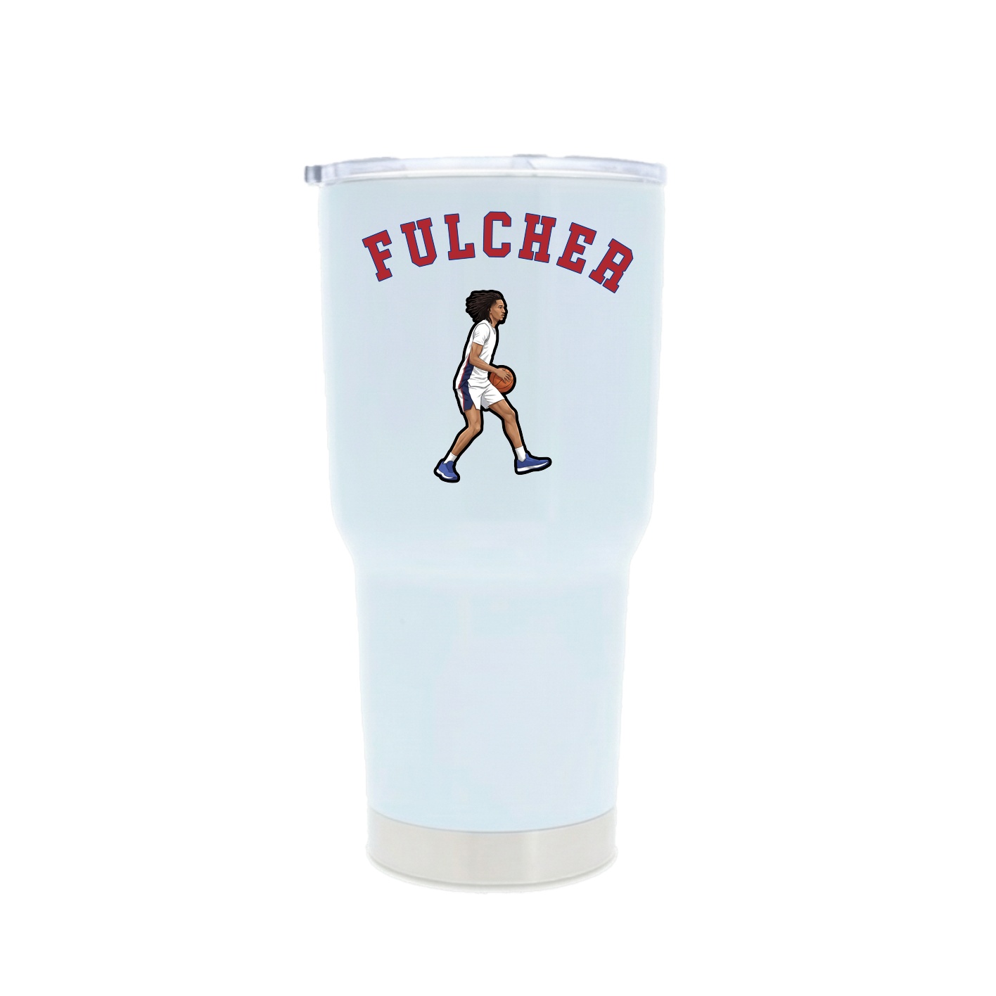 30oz Stainless Steel Tumbler — Shirsey Arch in White
