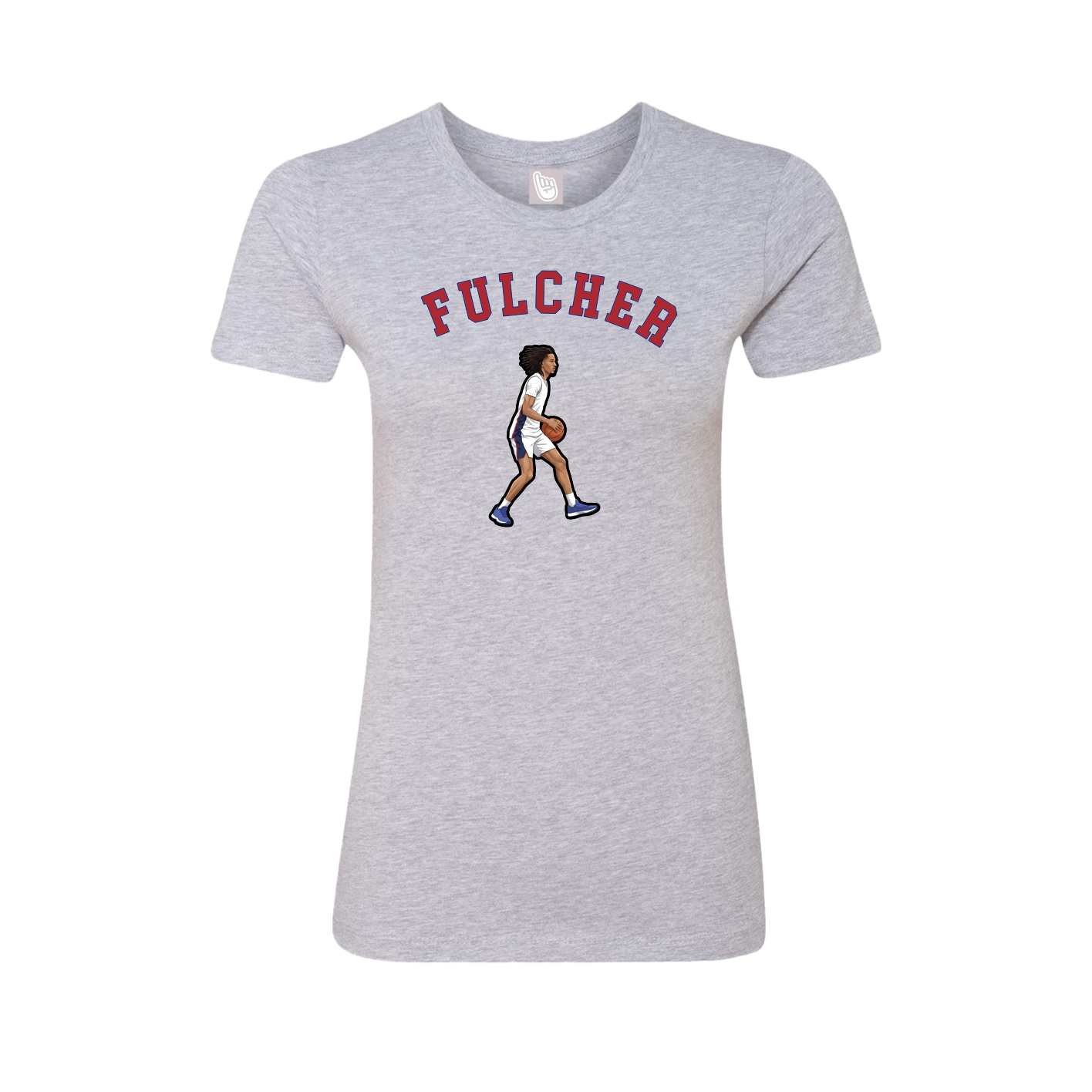 Fitted Women's Tee — Shirsey Arch in Grey