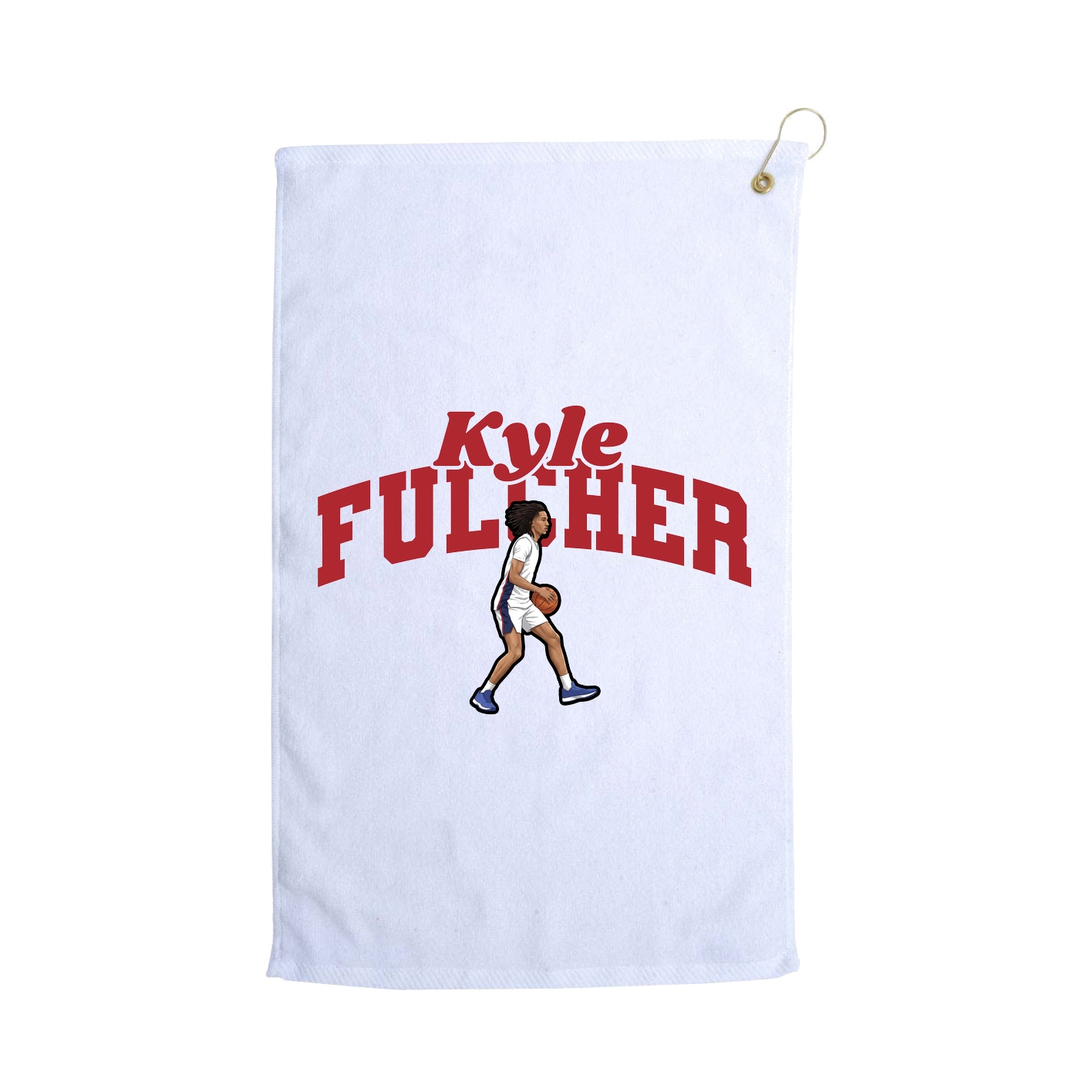 Golf Towel — Signature Arch in White