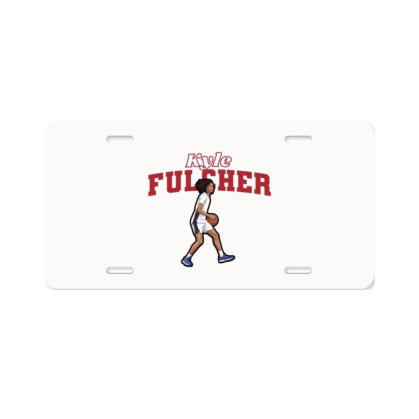 License Plate — Name Arch in Classic