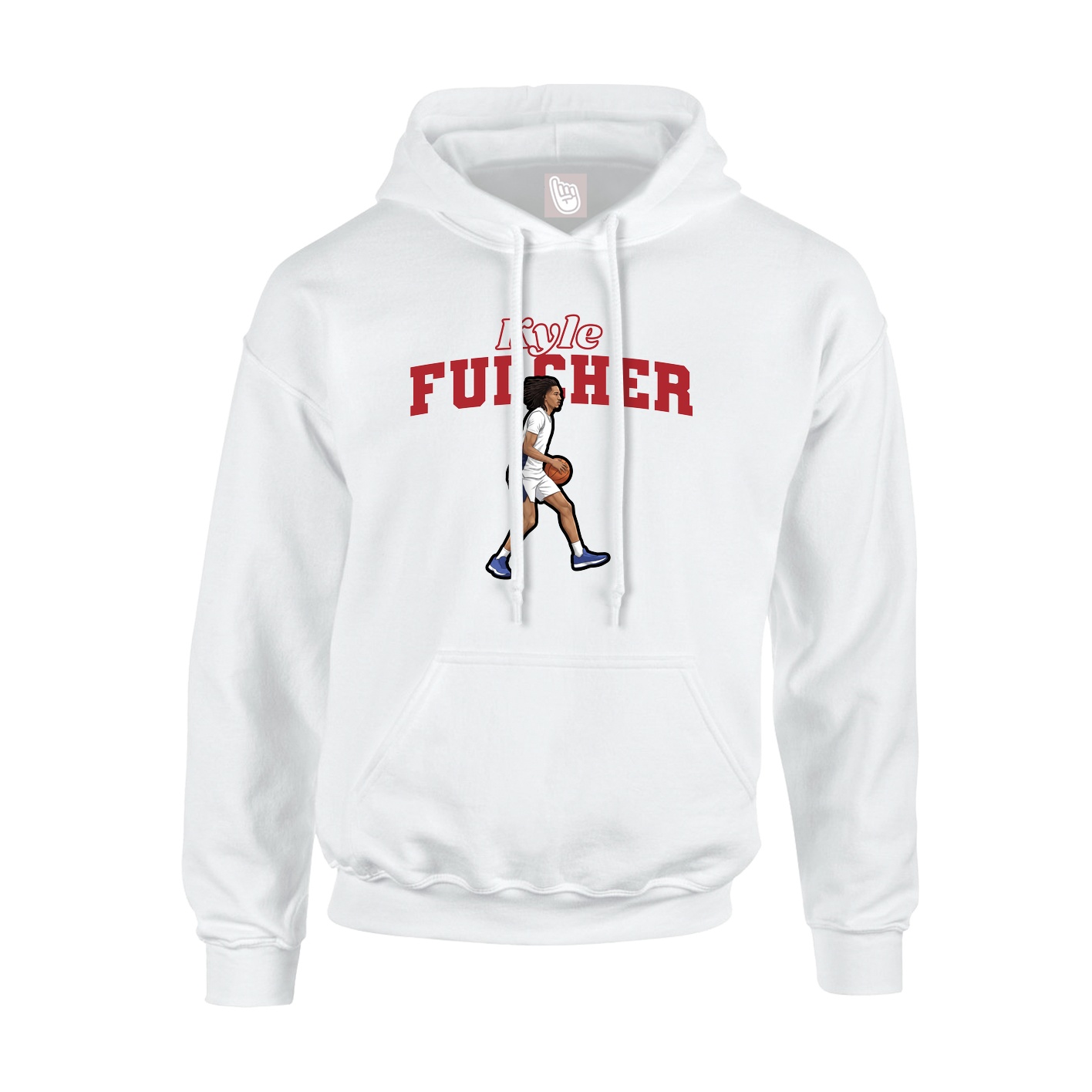Hoodie — Name Arch in White