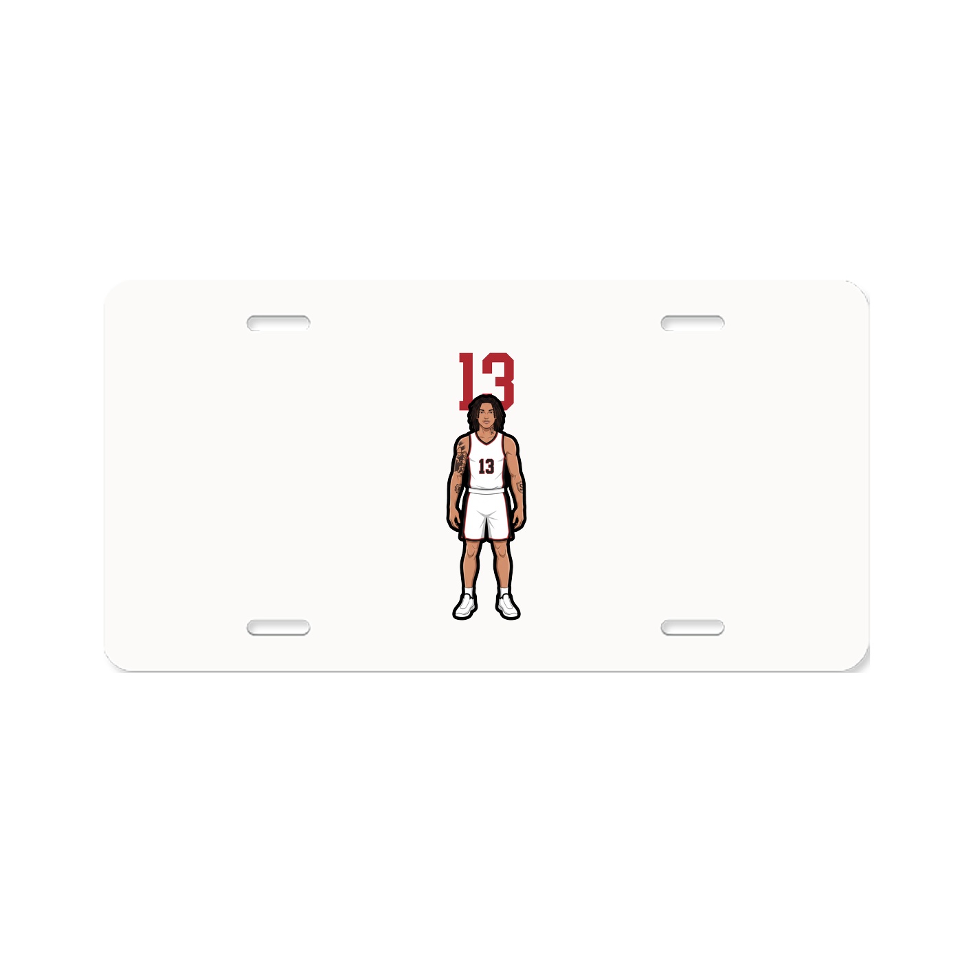 License Plate — Number Top in Classic