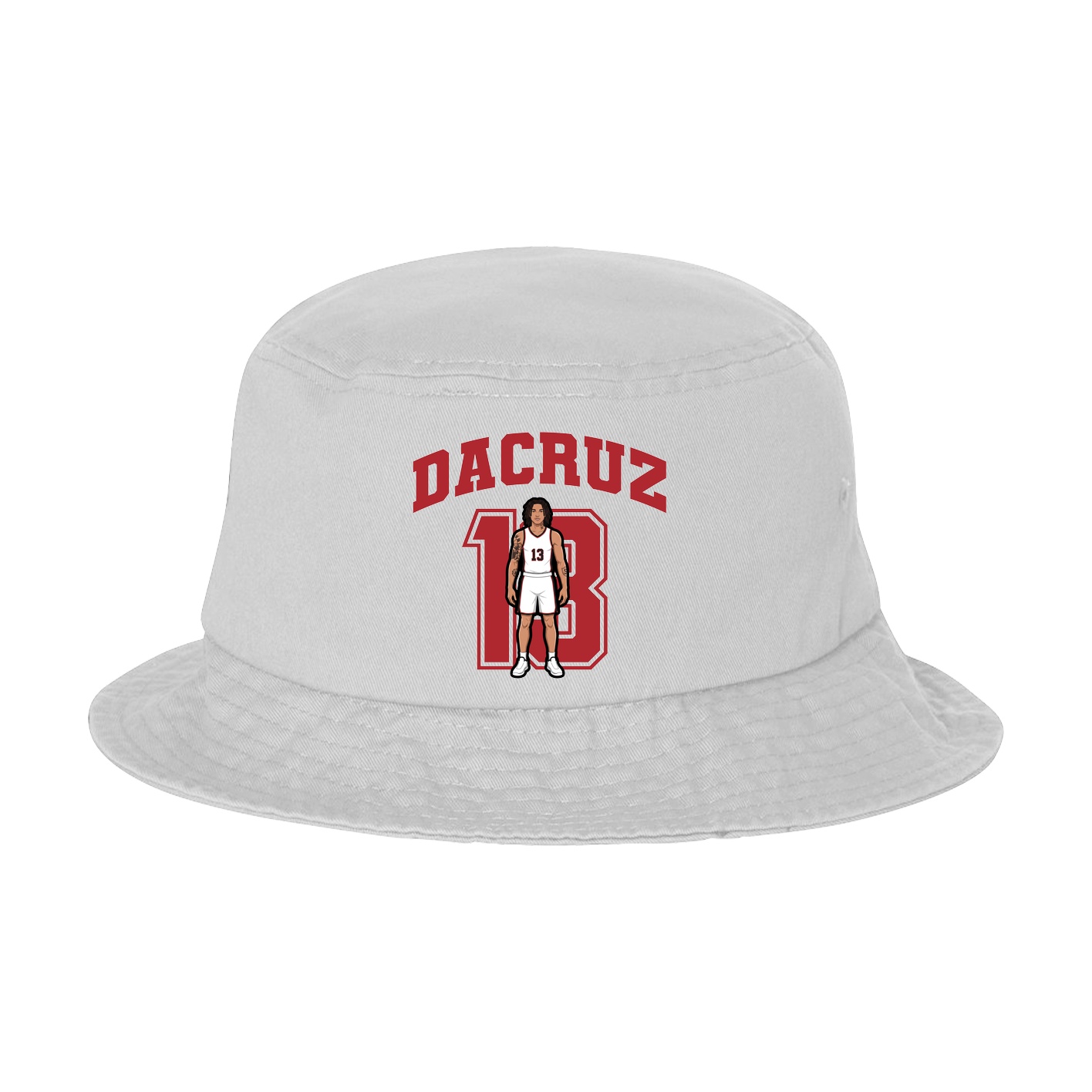 Bucket Cap — Number in White