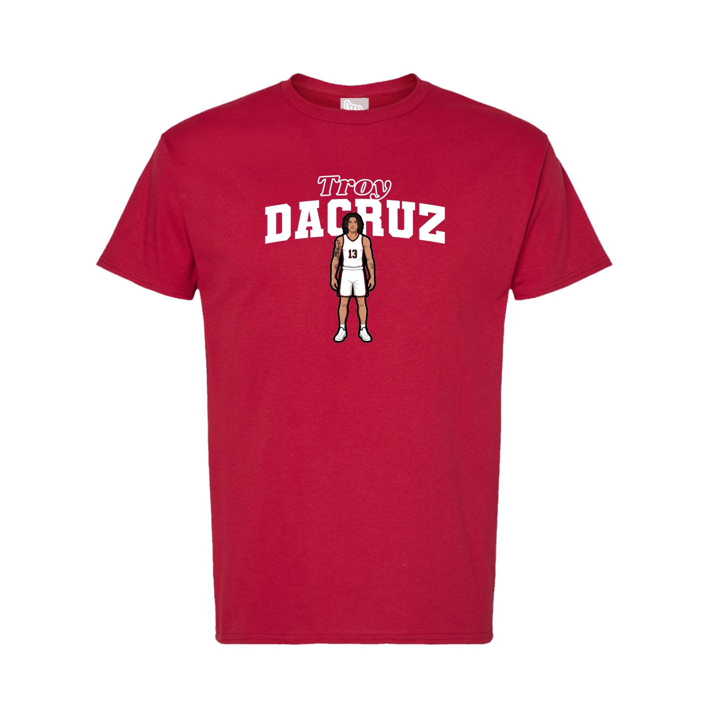 Tee — Name Arch in Crimson