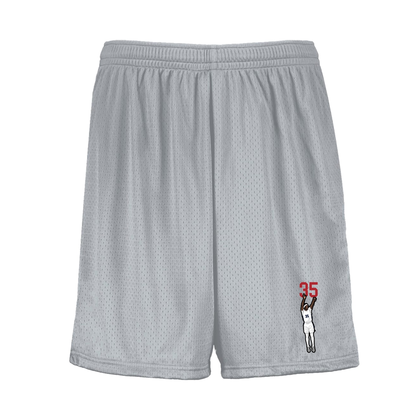 Shorts — Number Top in Silver