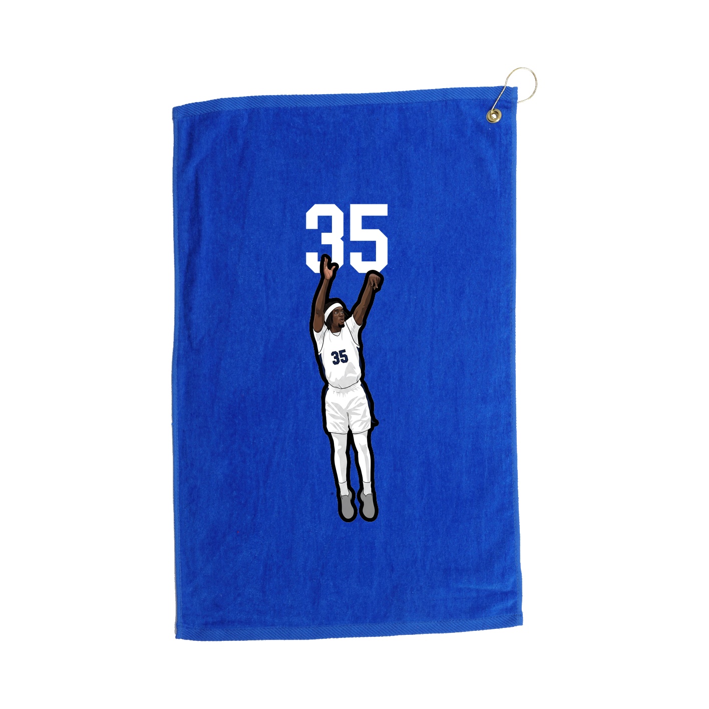 Golf Towel — Number Top in Royal