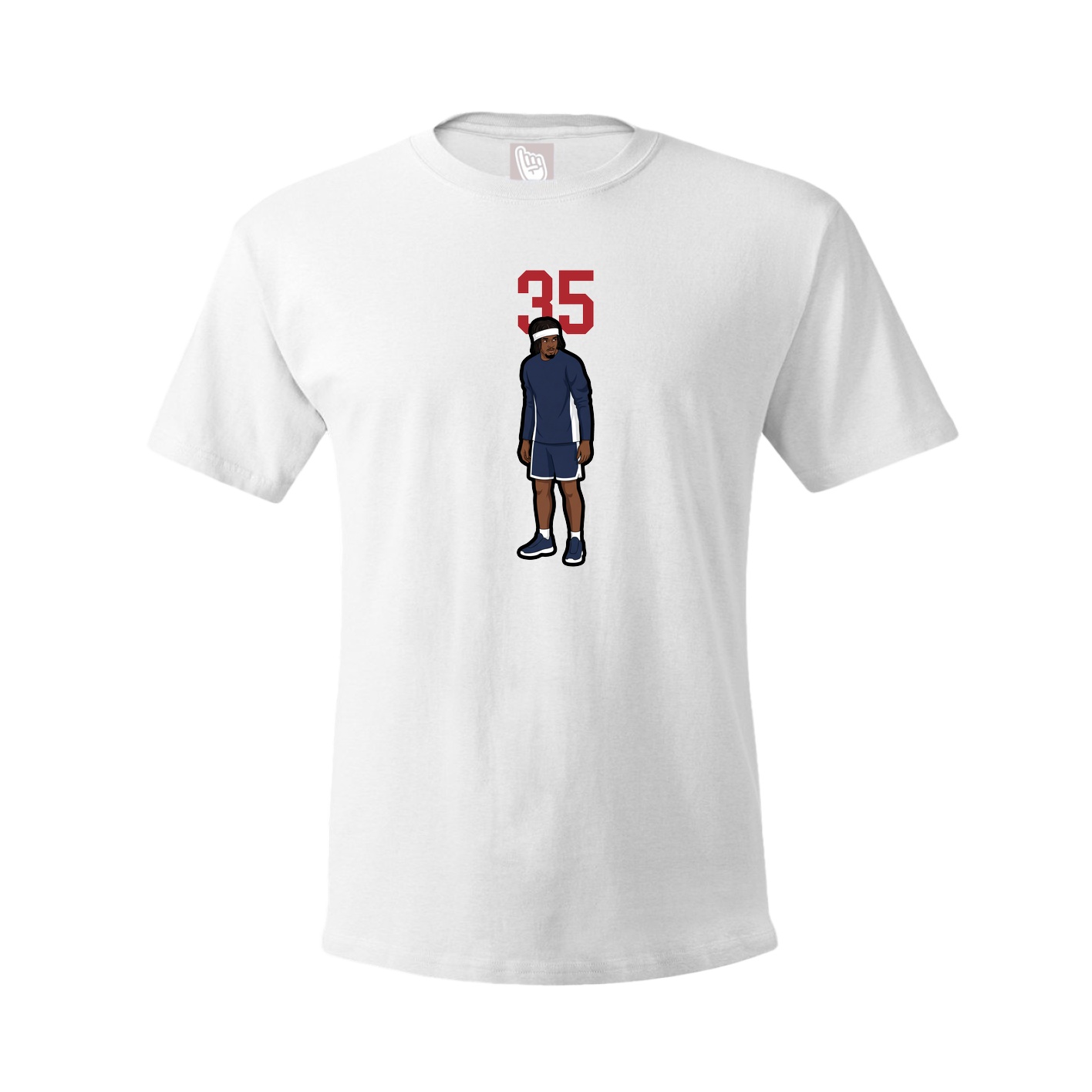 Tee — Number Top in White