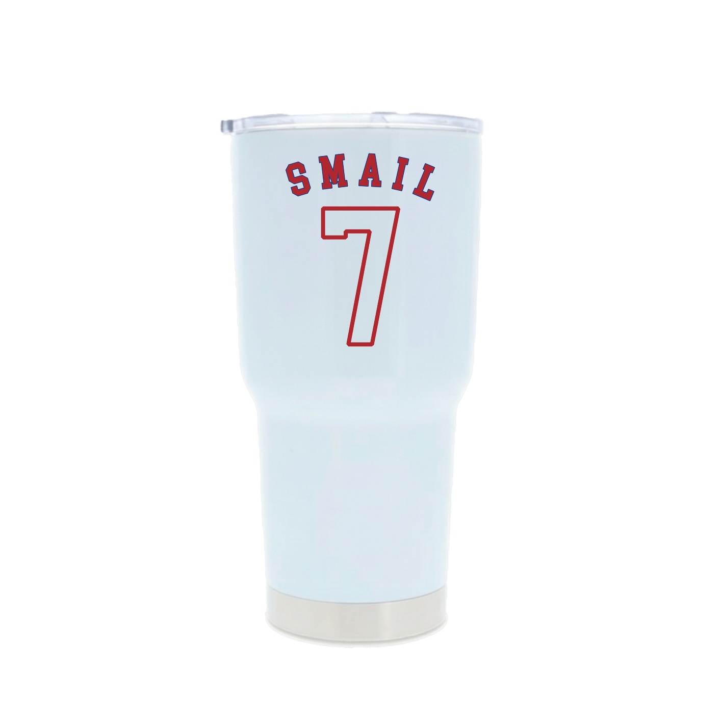 30oz Stainless Steel Tumbler — Shirsey Arch in White