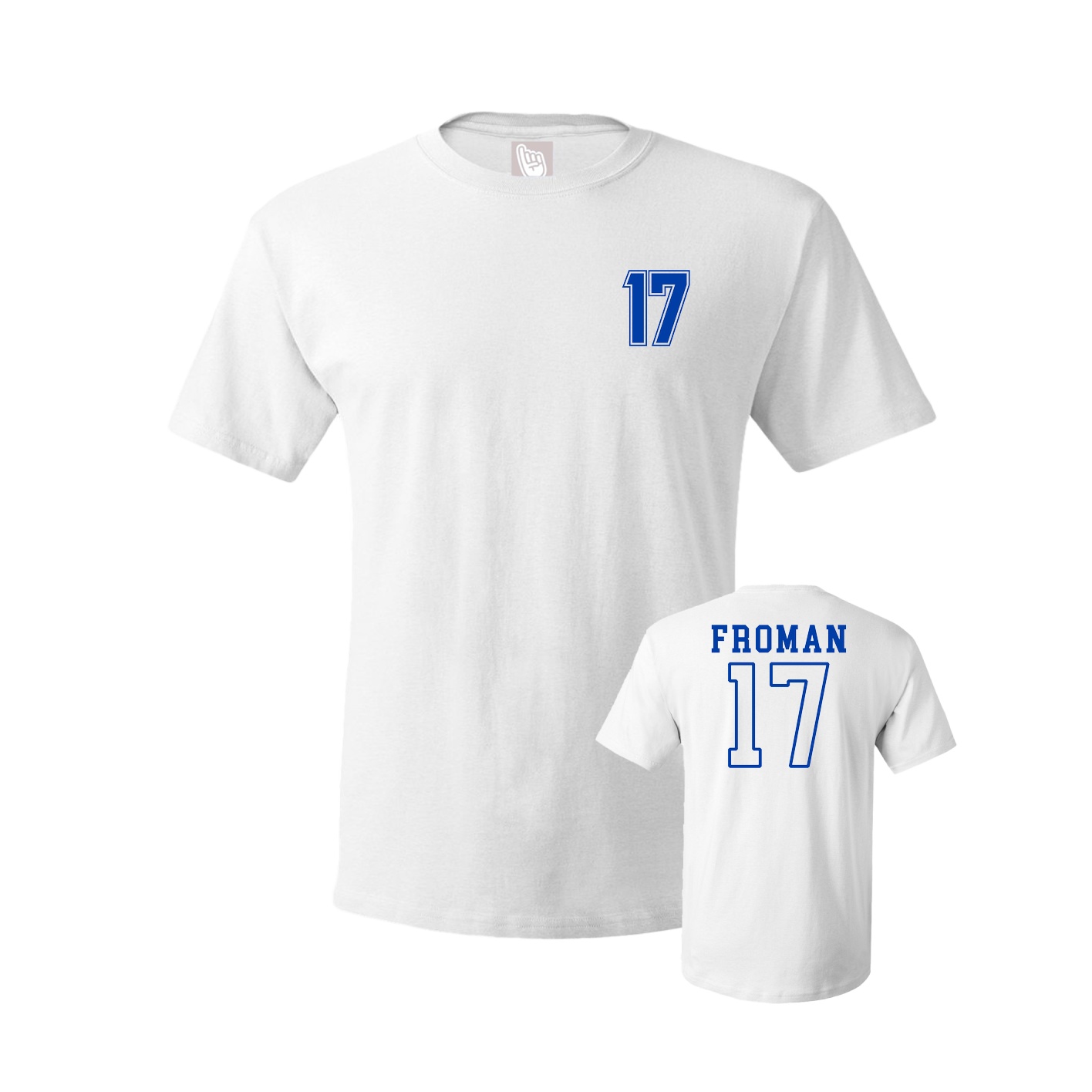 Youth Tee — Chest Back in White