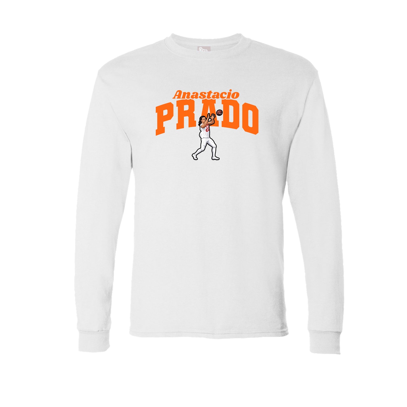 Long Sleeve Tee — Signature Arch in White