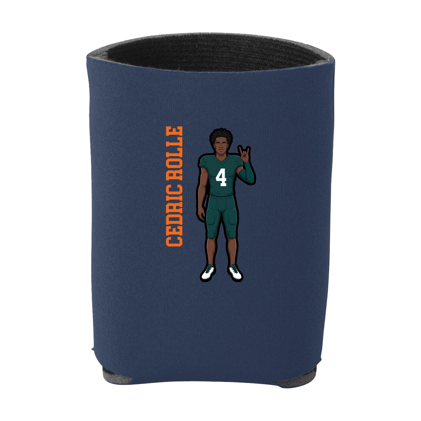 Can Holder — Name Vertical in Navy