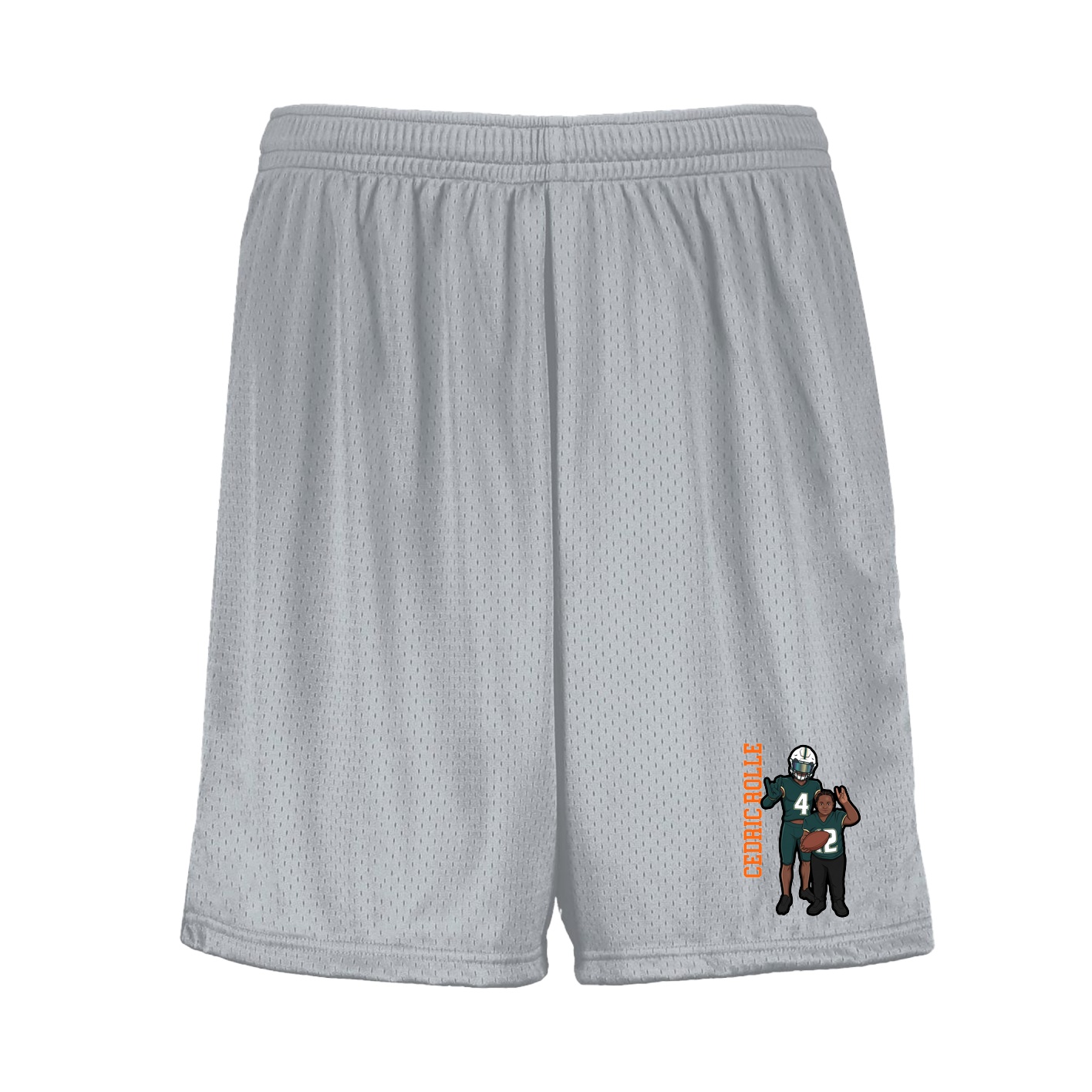 Shorts — Name Vertical in Silver