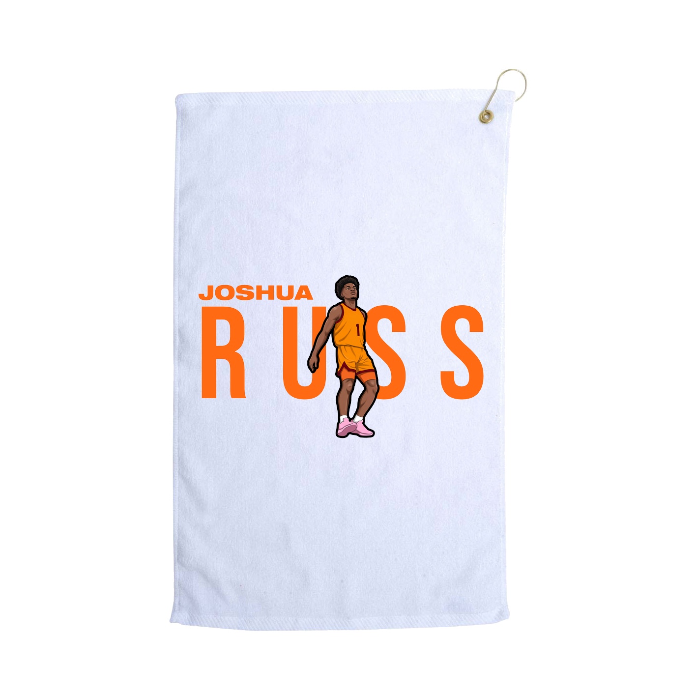 Golf Towel — Player Name in White
