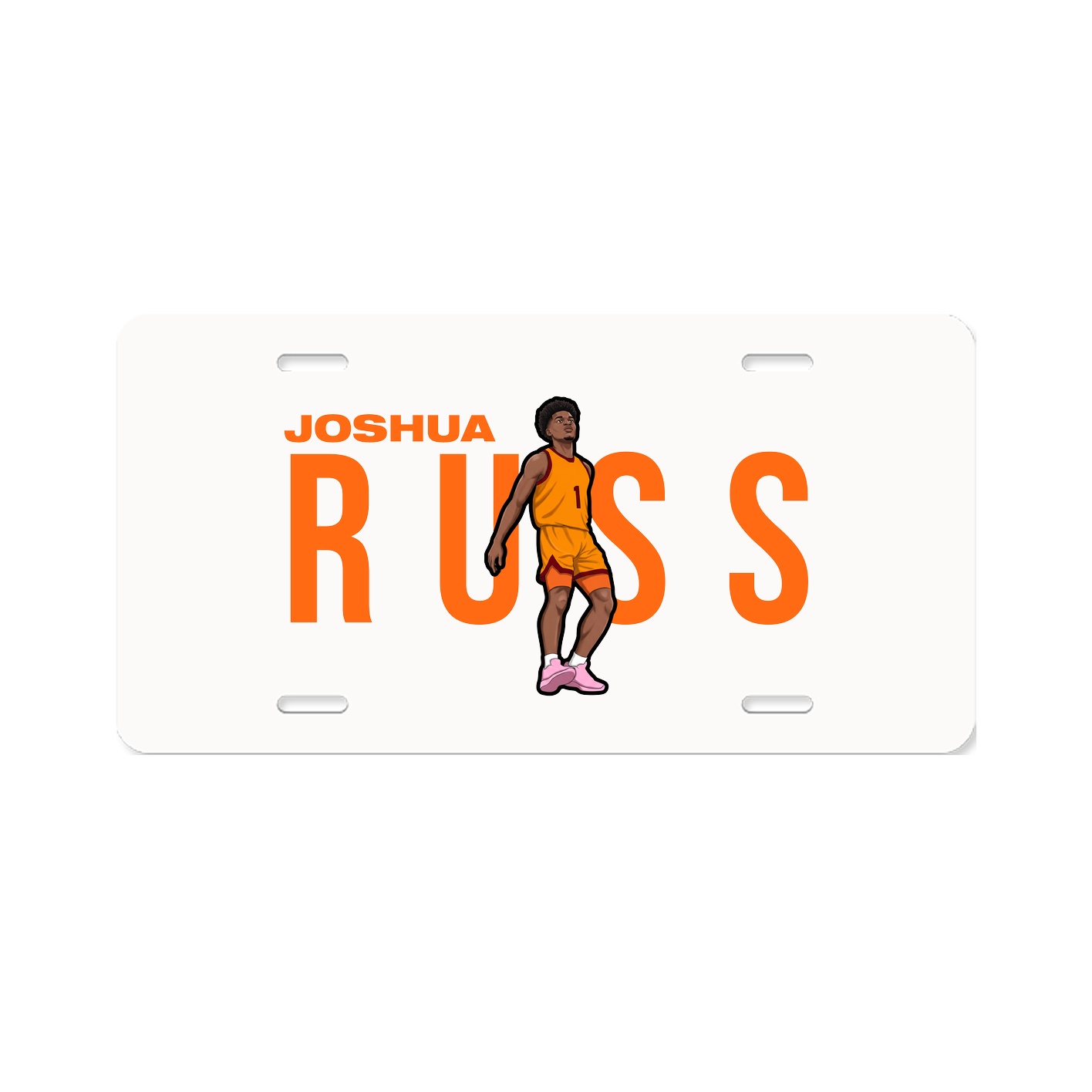 License Plate — Player Name in Classic