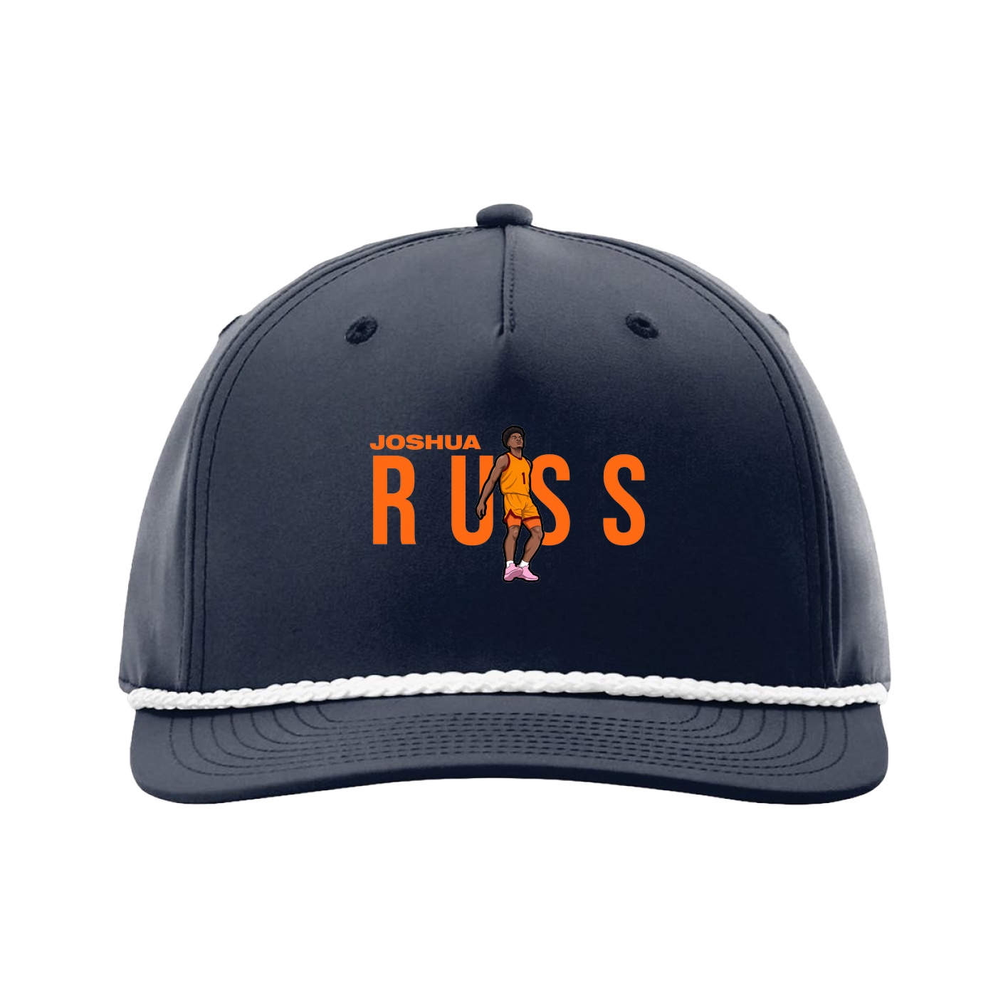 Five-Panel Classic Rope Cap — Player Name in Navy