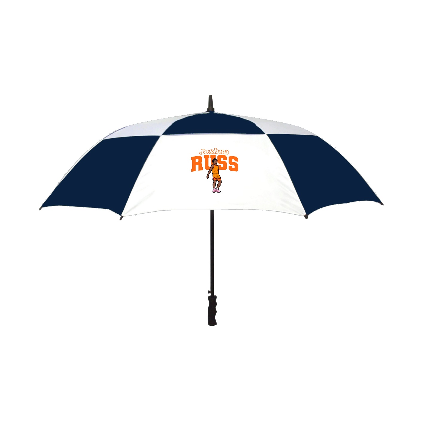 Golf Umbrella — Name Arch in Navy