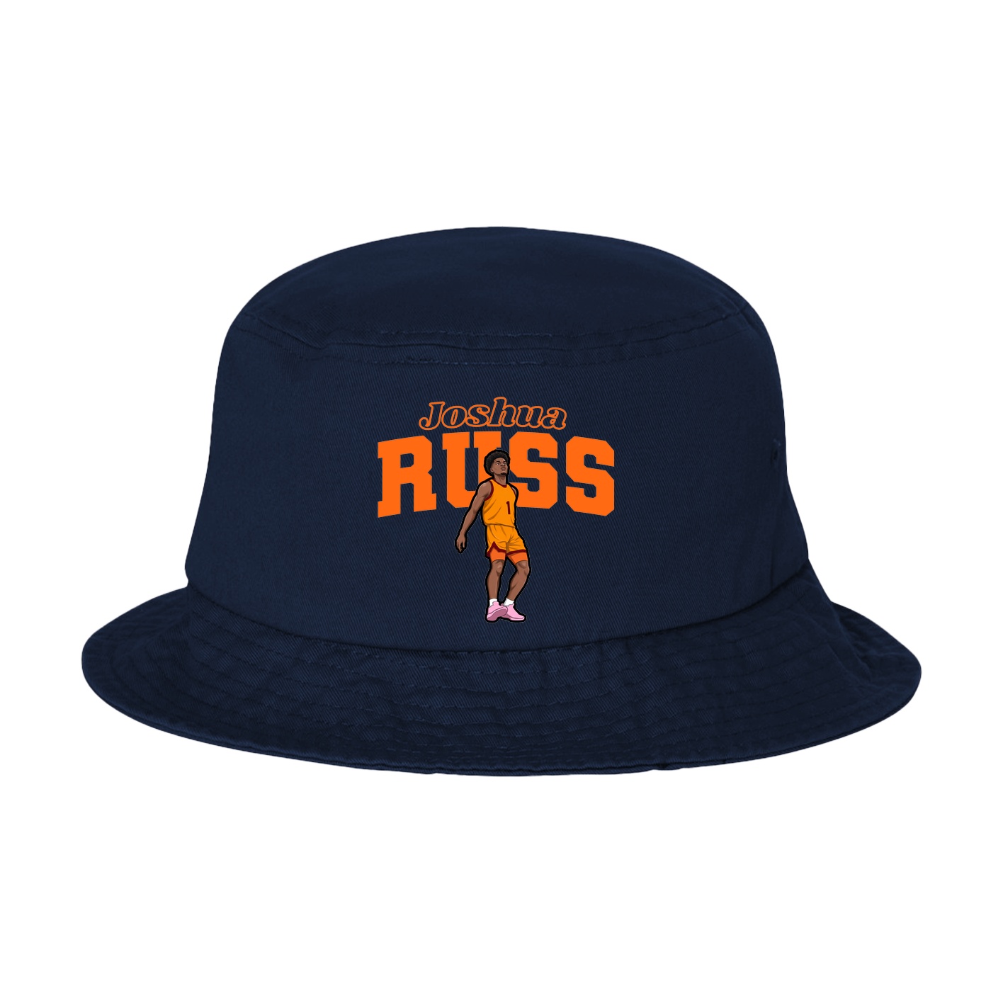 Bucket Cap — Name Arch in Navy