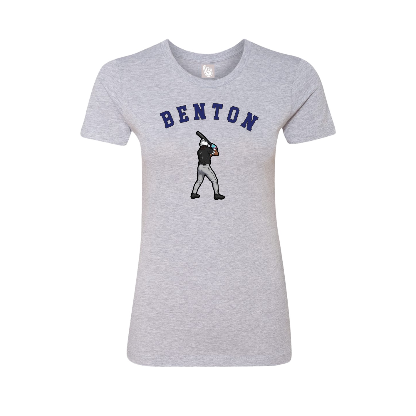 Fitted Women's Tee — Shirsey Arch in Grey