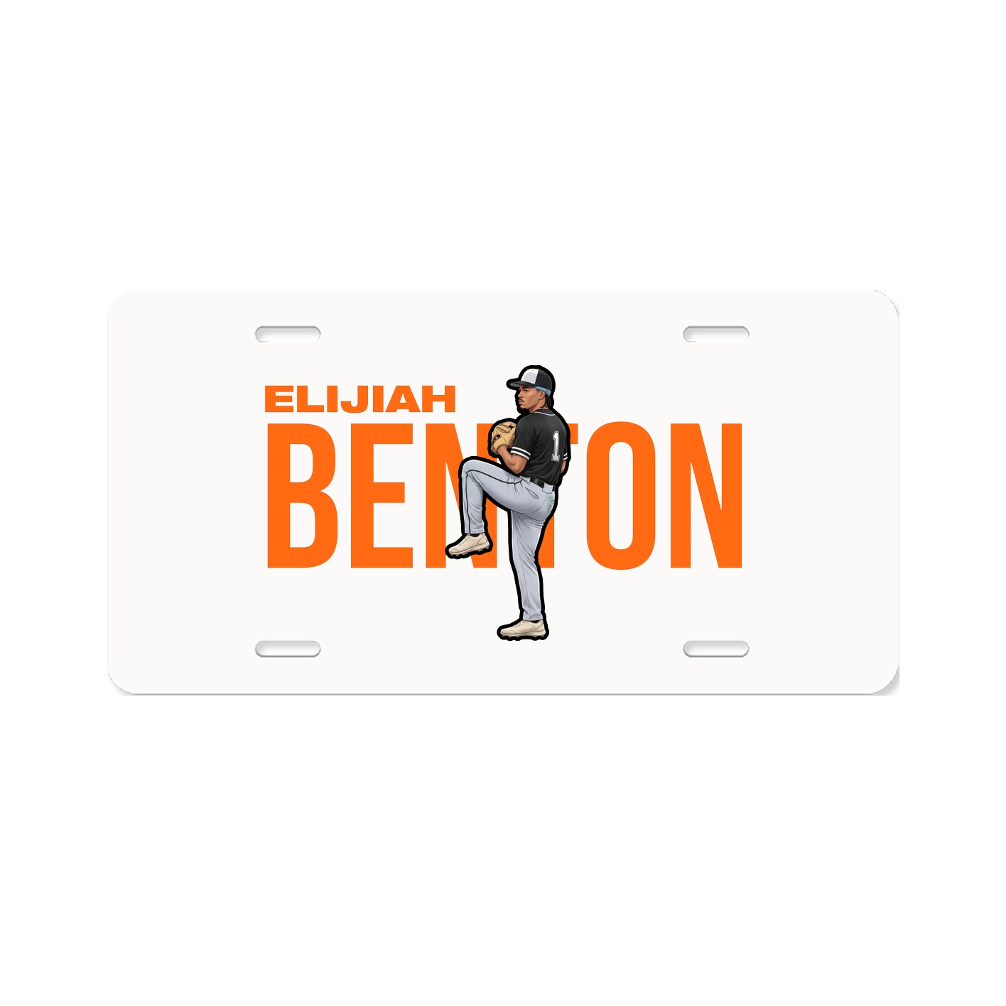 License Plate — Player Name in Classic