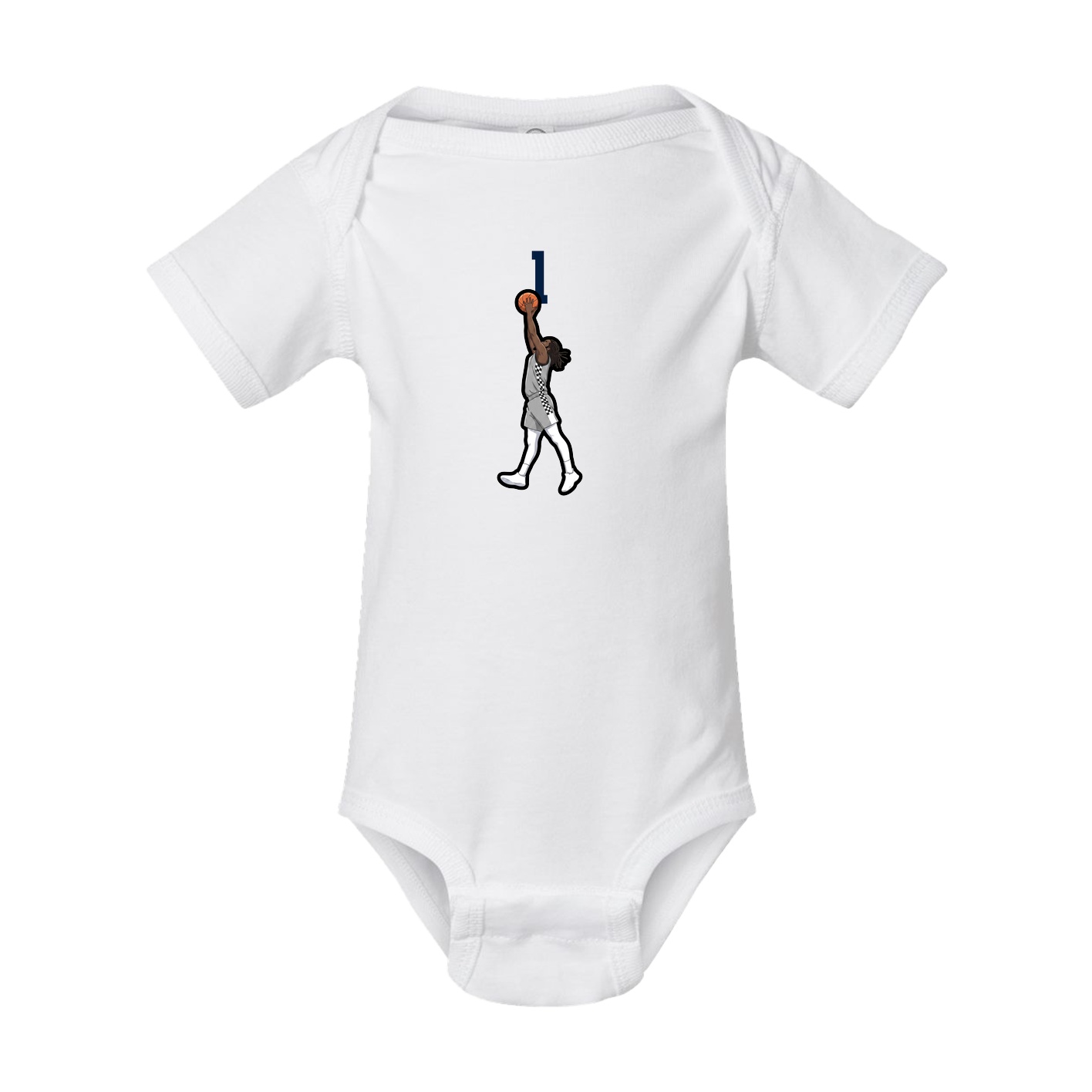 Baby Onesie — Number Top in White