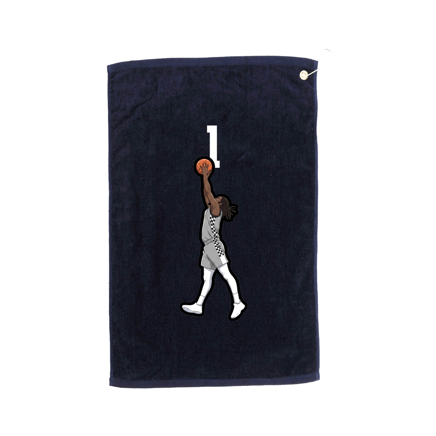 Golf Towel — Number Top in Navy