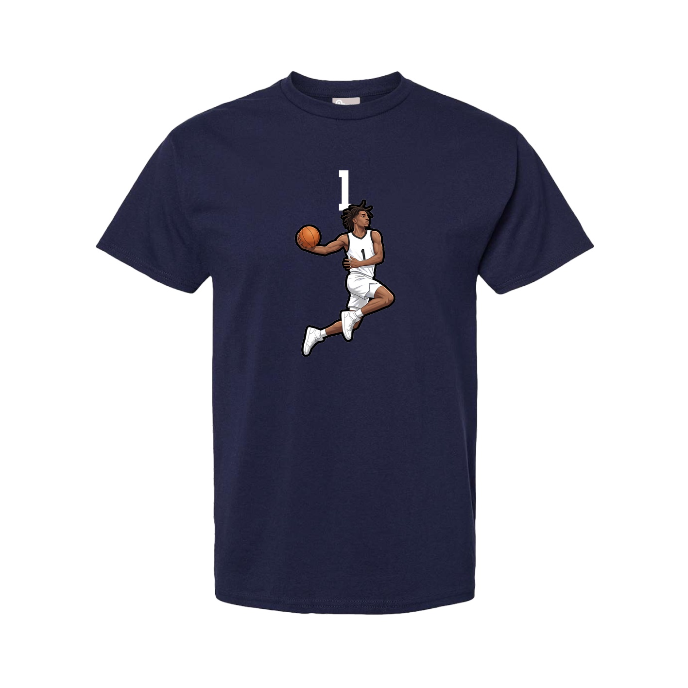 Tee — Number Top in Navy