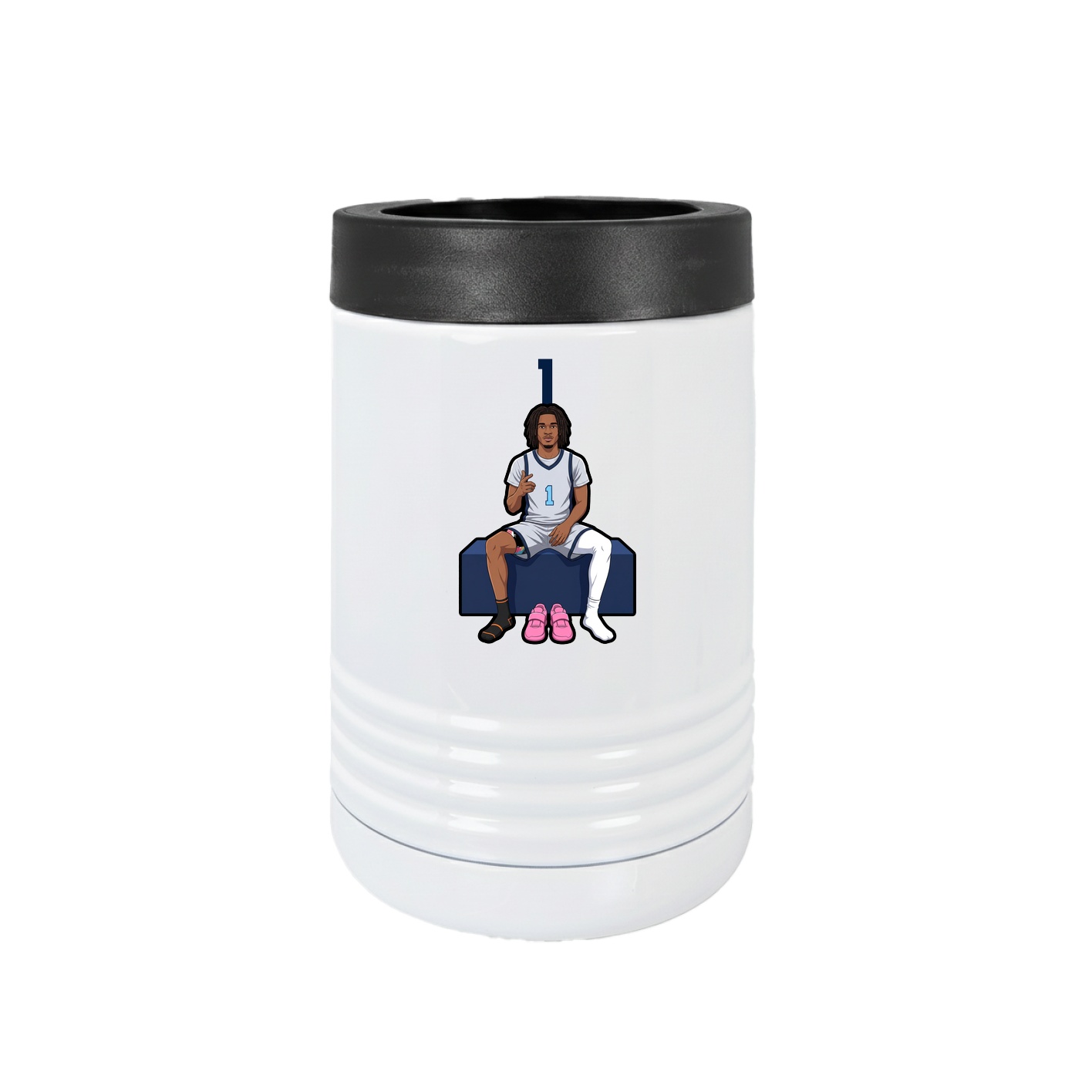 Beverage Holder — Number Top in White