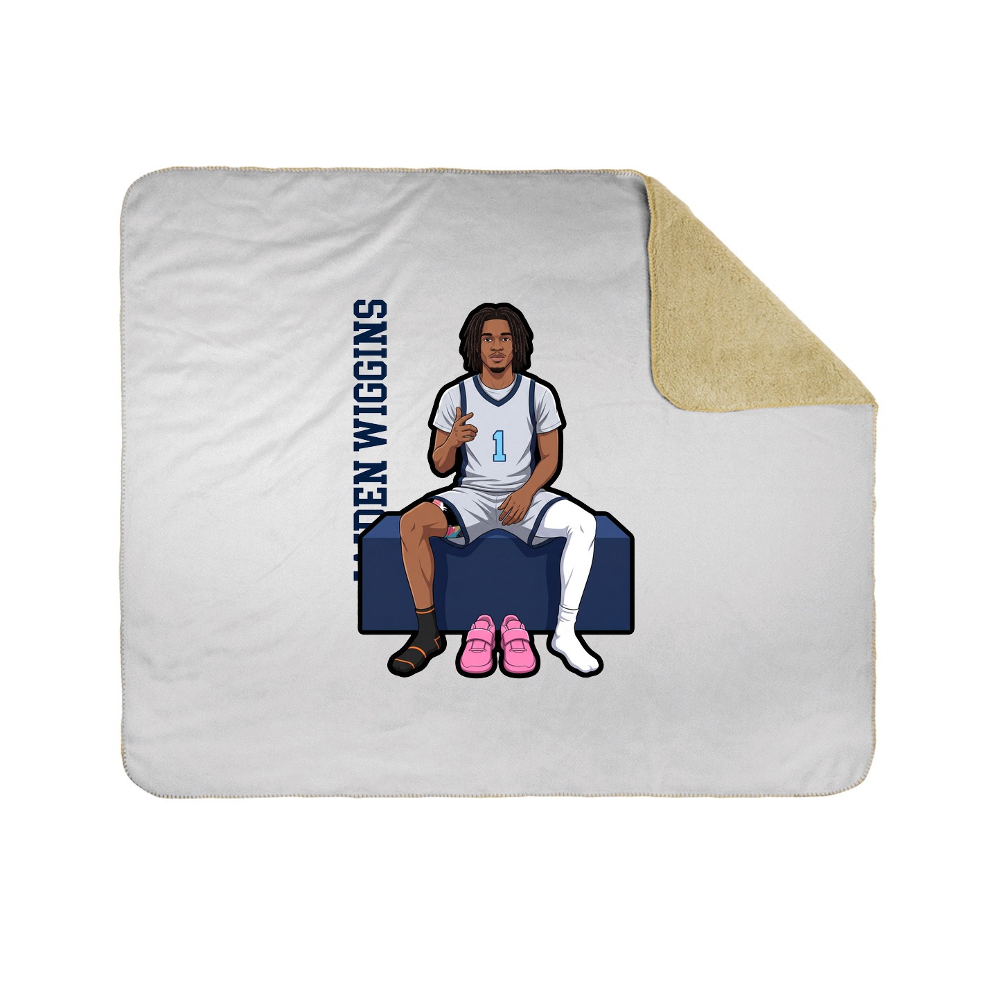 50x60 Sherpa Lined Throw Blanket