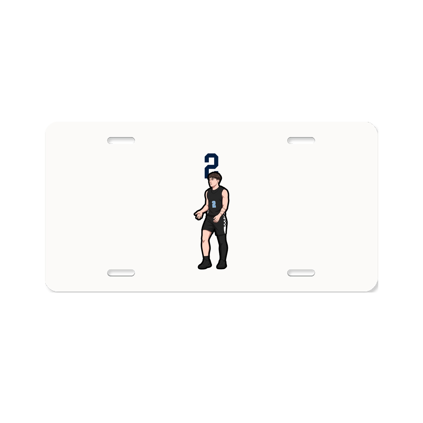 License Plate — Number Top in Classic
