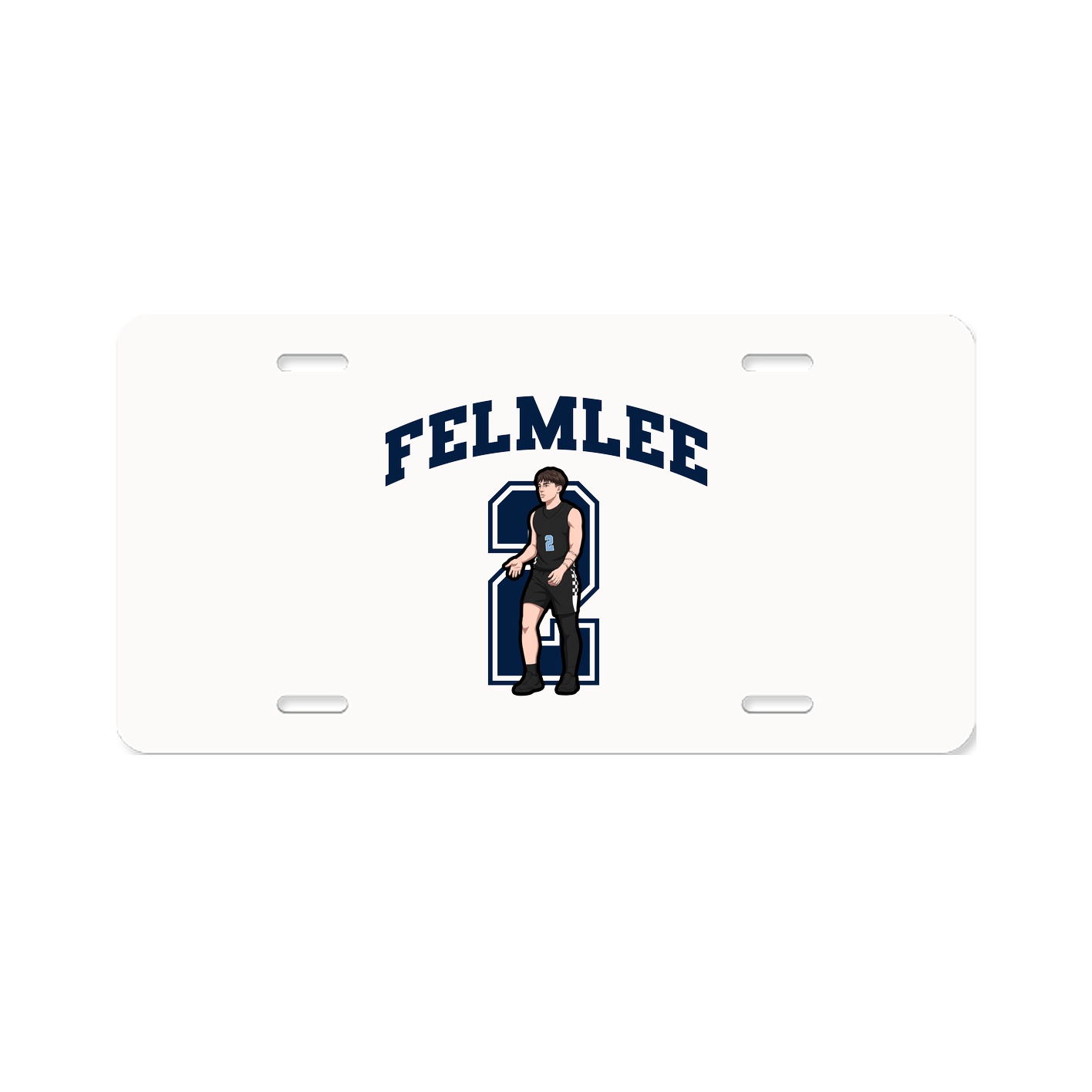 License Plate — Number in Classic