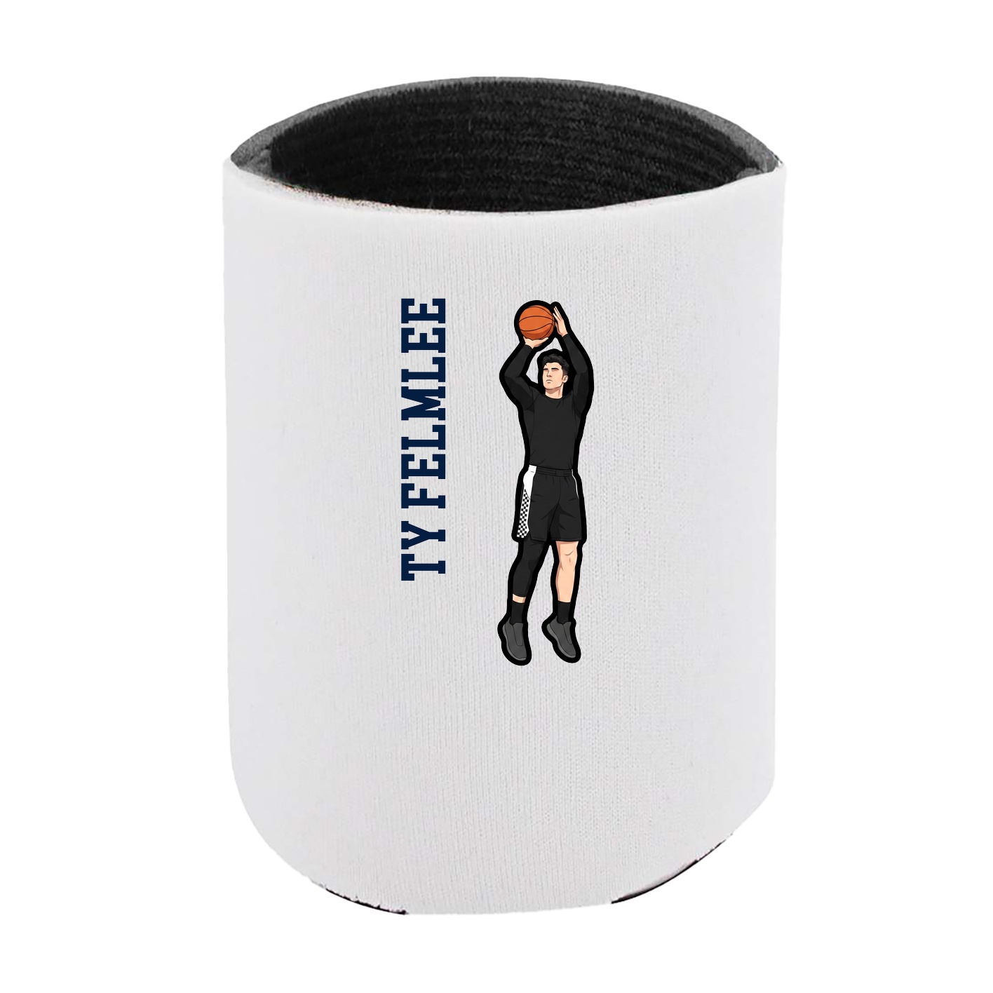 Can Holder — Name Vertical in White
