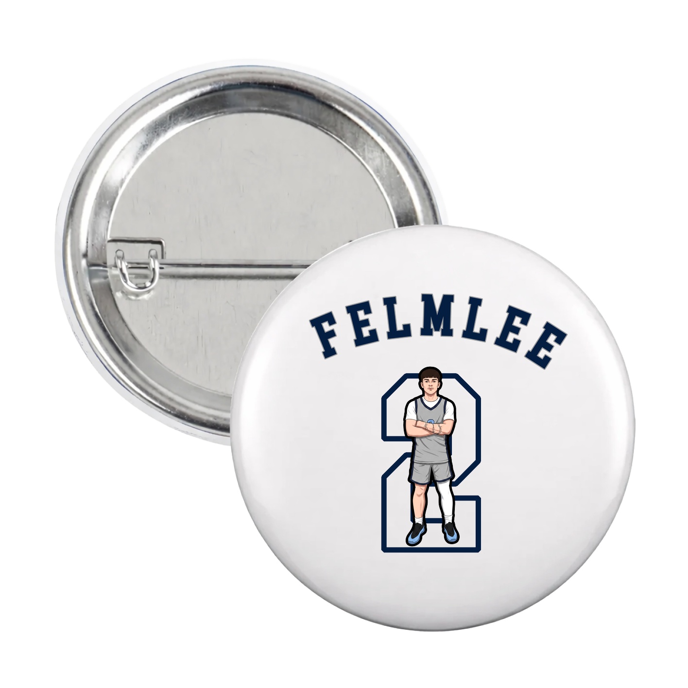Game Day Button — Shirsey Arch in White