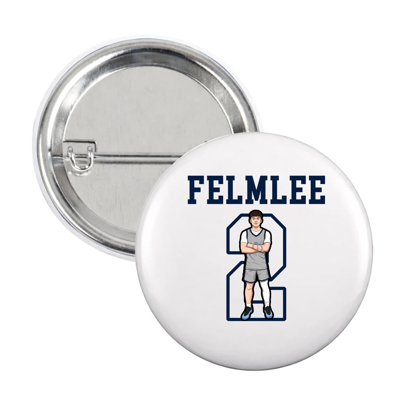 Game Day Button — Shirsey in White