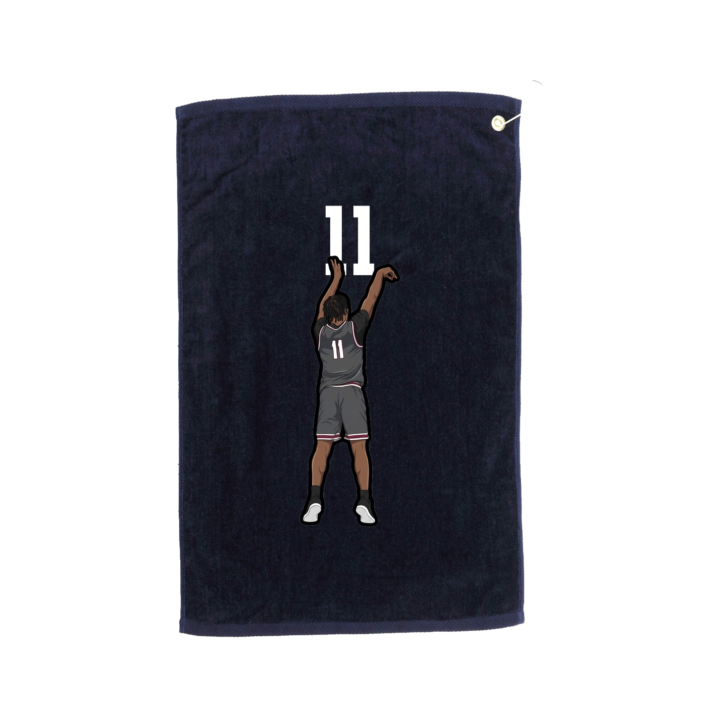 Golf Towel — Number Top in Navy