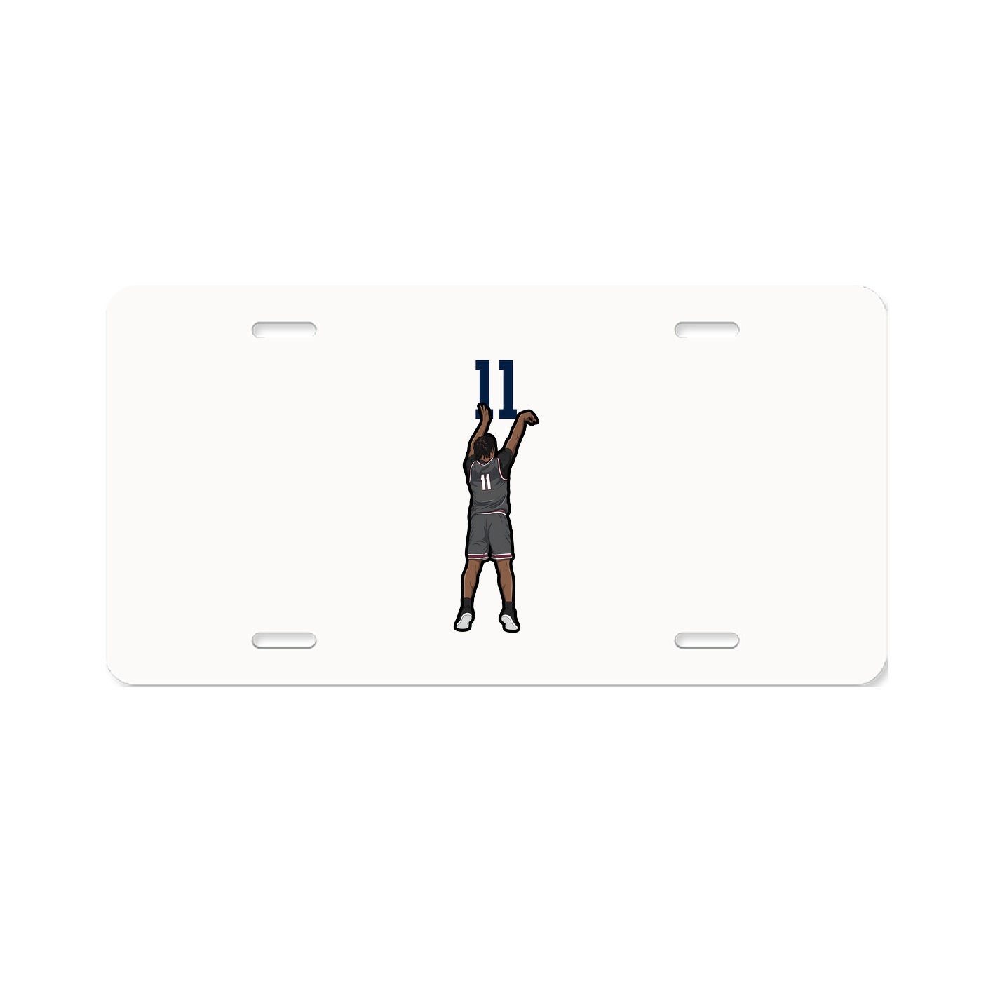 License Plate — Number Top in Classic