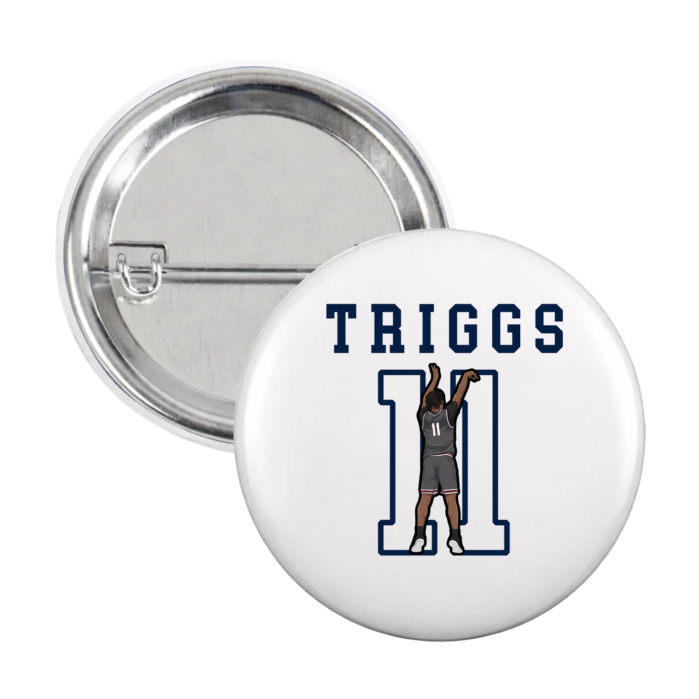 Game Day Button — Shirsey in White