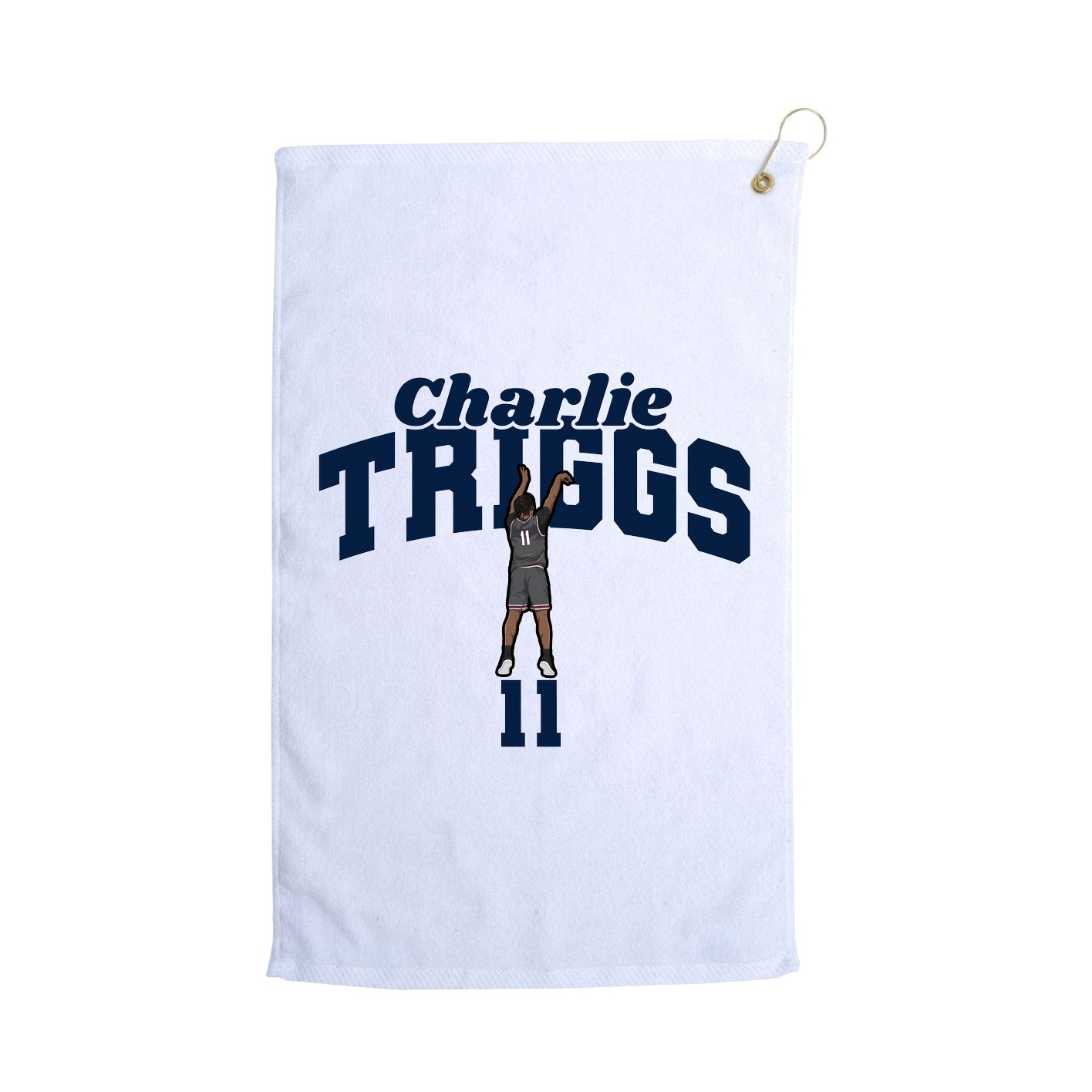 Golf Towel — Signature Arch in White