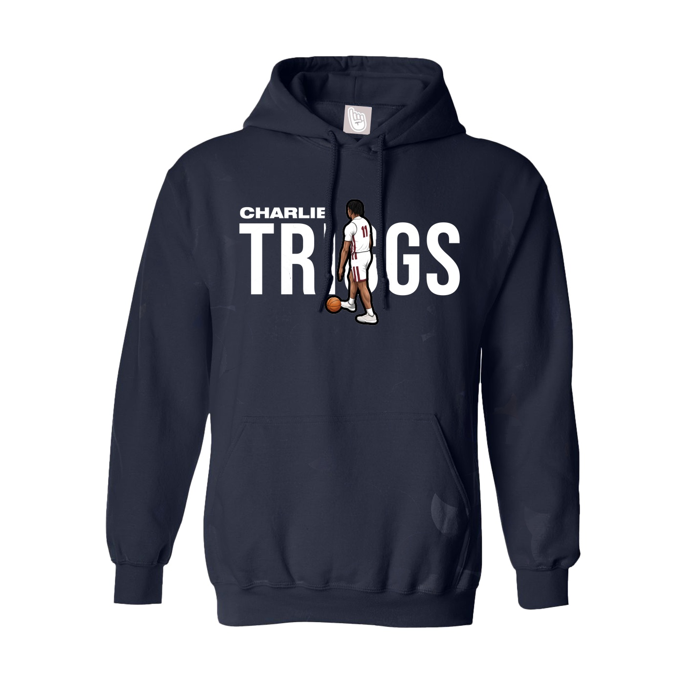 Hoodie — Player Name in Navy