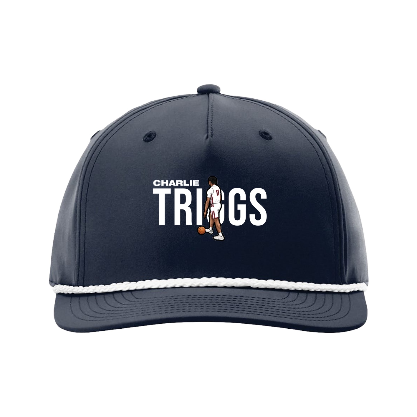 Five-Panel Classic Rope Cap — Player Name in Navy