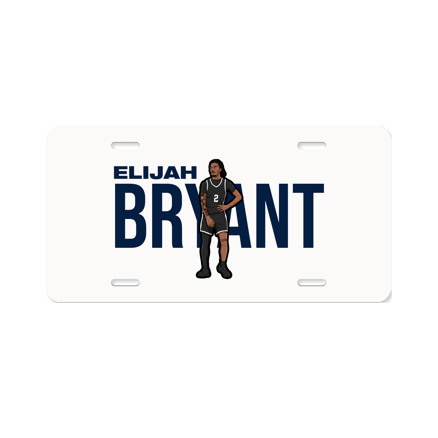License Plate — Player Name in Classic