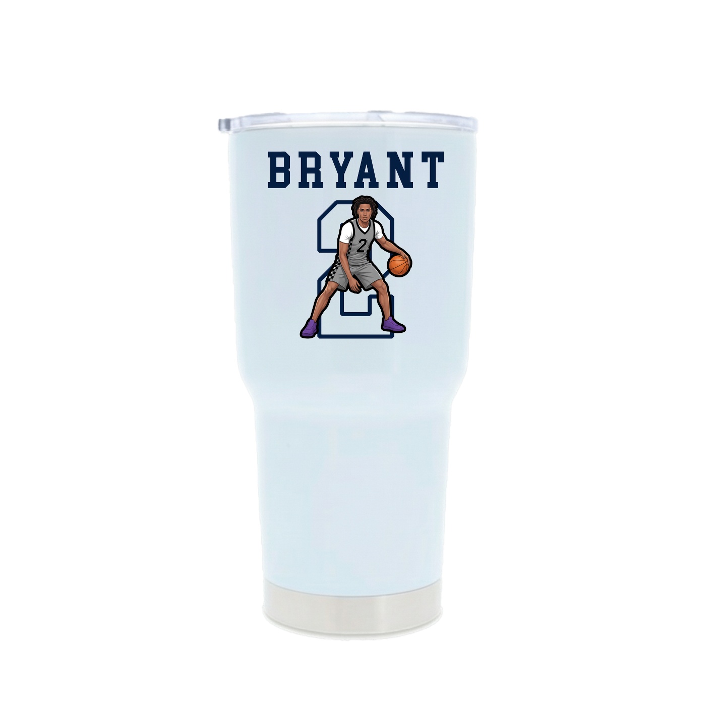 30oz Stainless Steel Tumbler — Shirsey in White