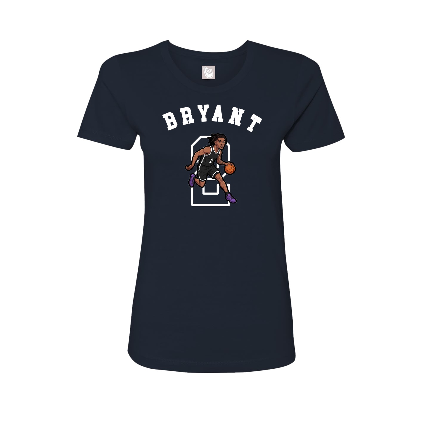 Fitted Women's Tee — Shirsey Arch in Navy