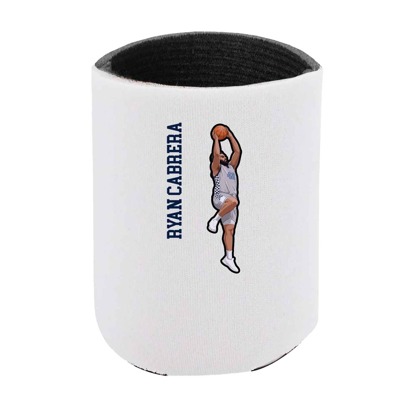 Can Holder — Name Vertical in White