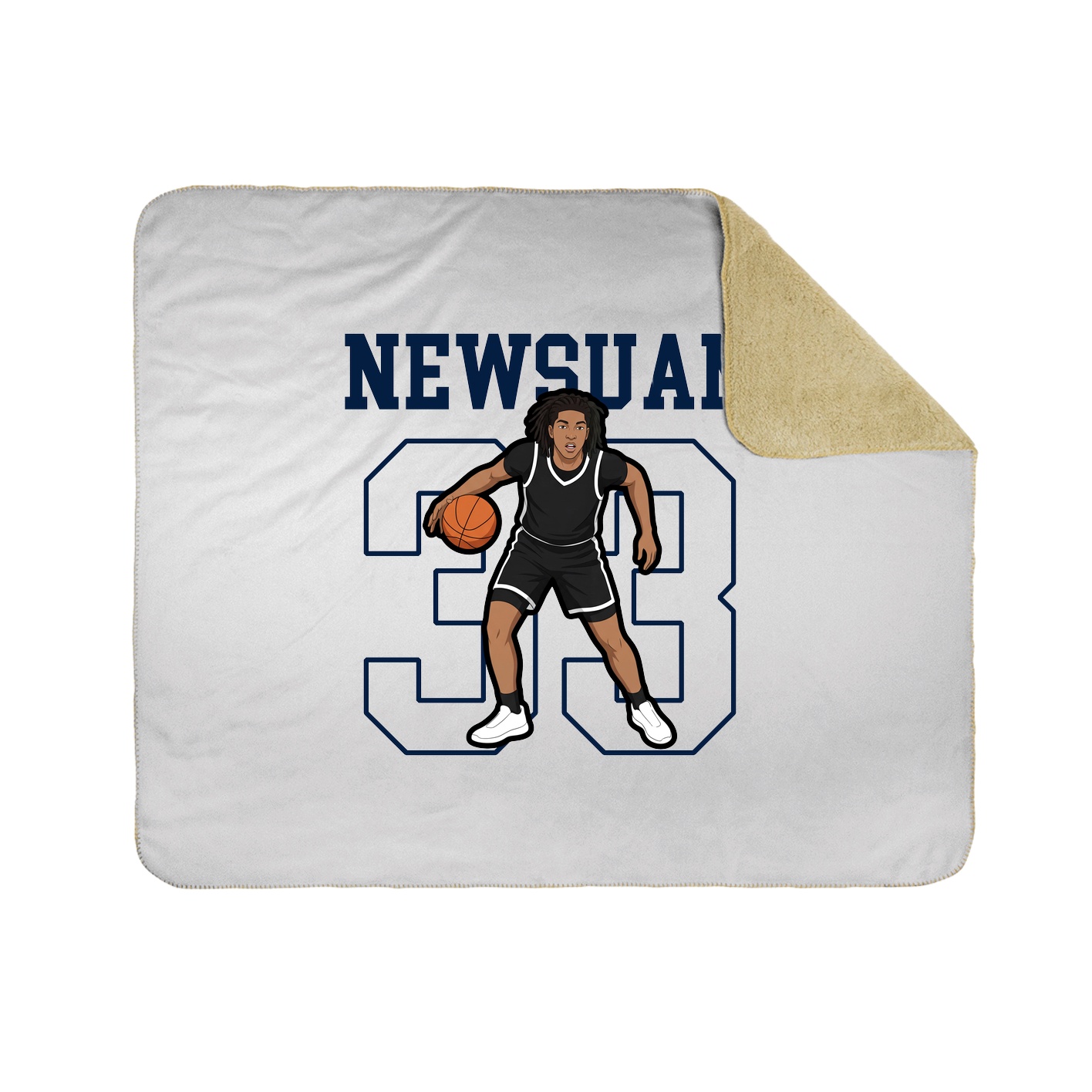 50x60 Sherpa Lined Throw Blanket